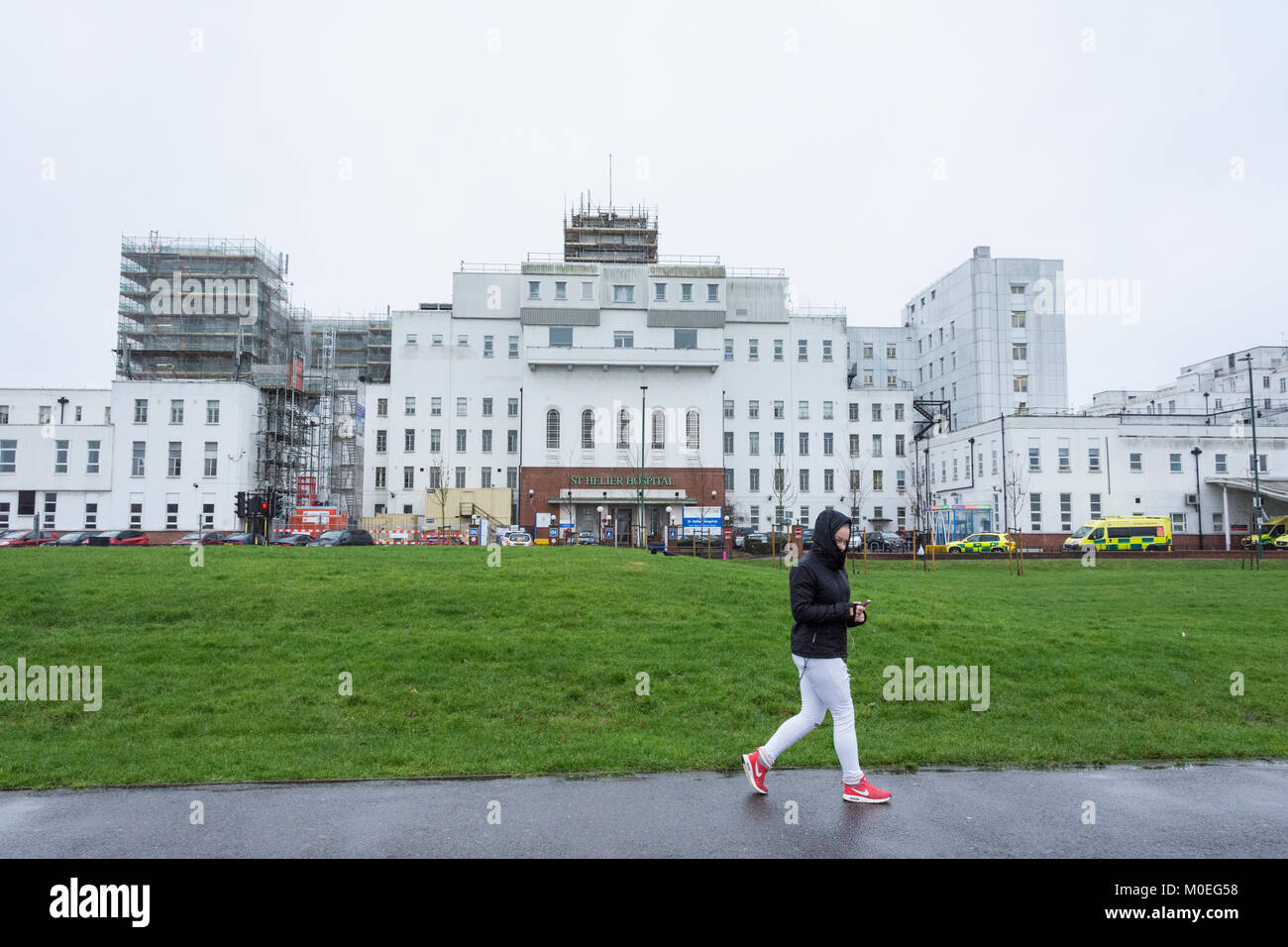 St Helier Krankenhaus, Epsom und St. Helier, Sutton, Großbritannien Stockfoto