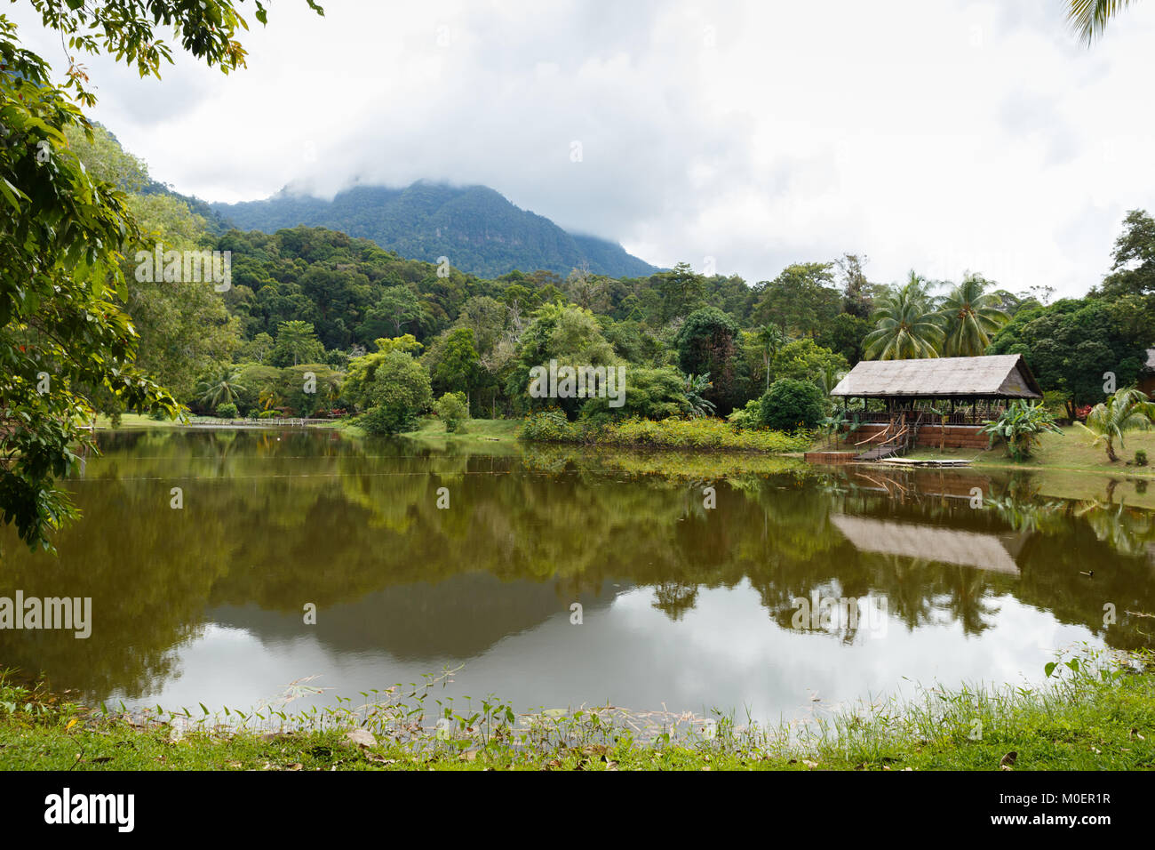 See in der Kuching, Sarawak Kultur Dorf. Borneo, Malaysia Stockfoto