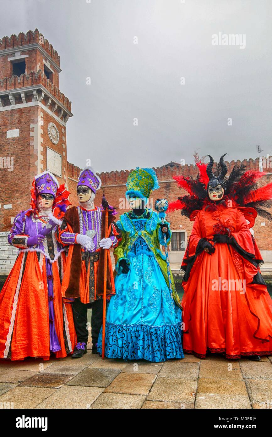 Karneval, Venedig, Italien Stockfoto