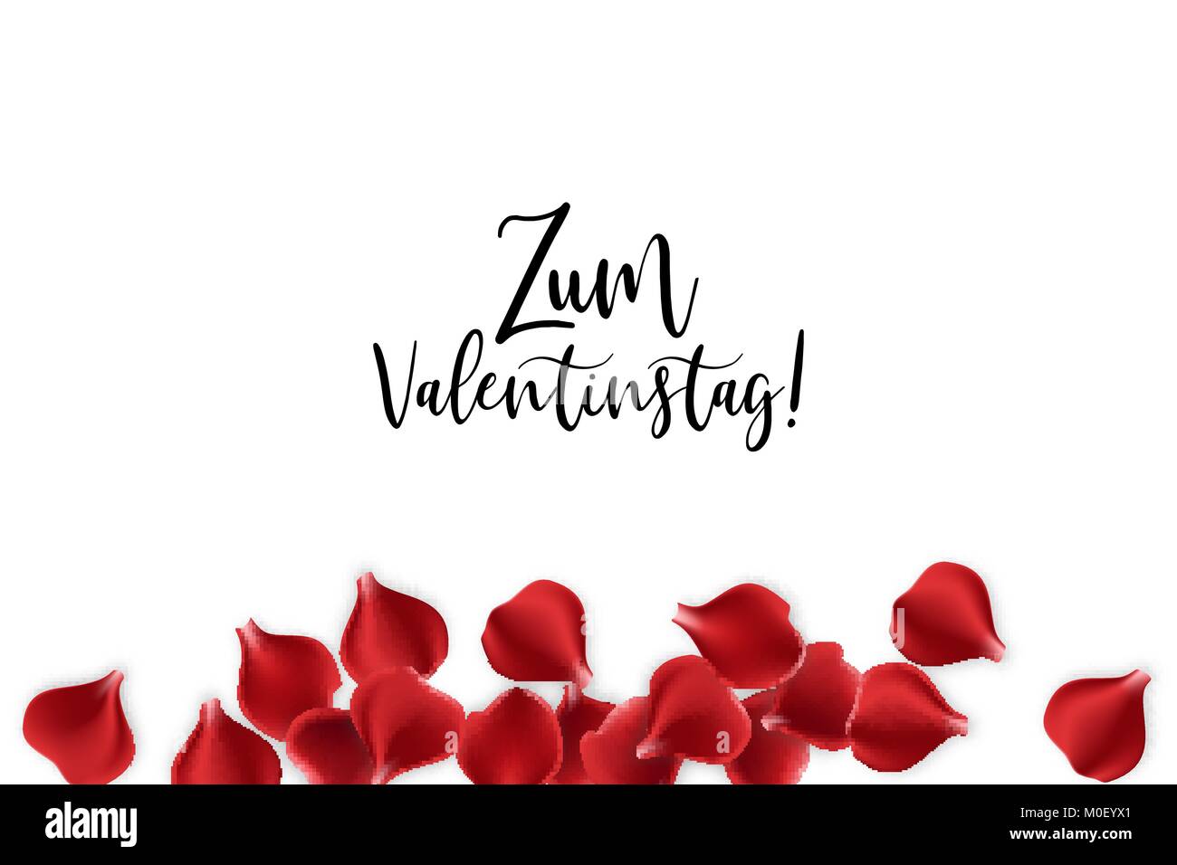 Valentines Tag Rosenblüte Hintergrund Stock Vektor