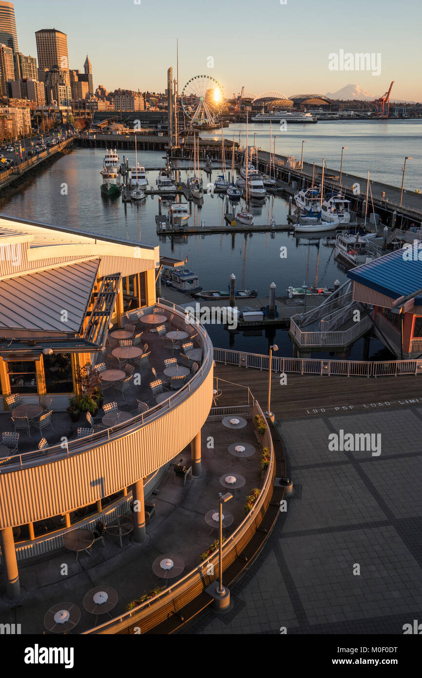 Waterfront, Seattle, Washington Stockfoto