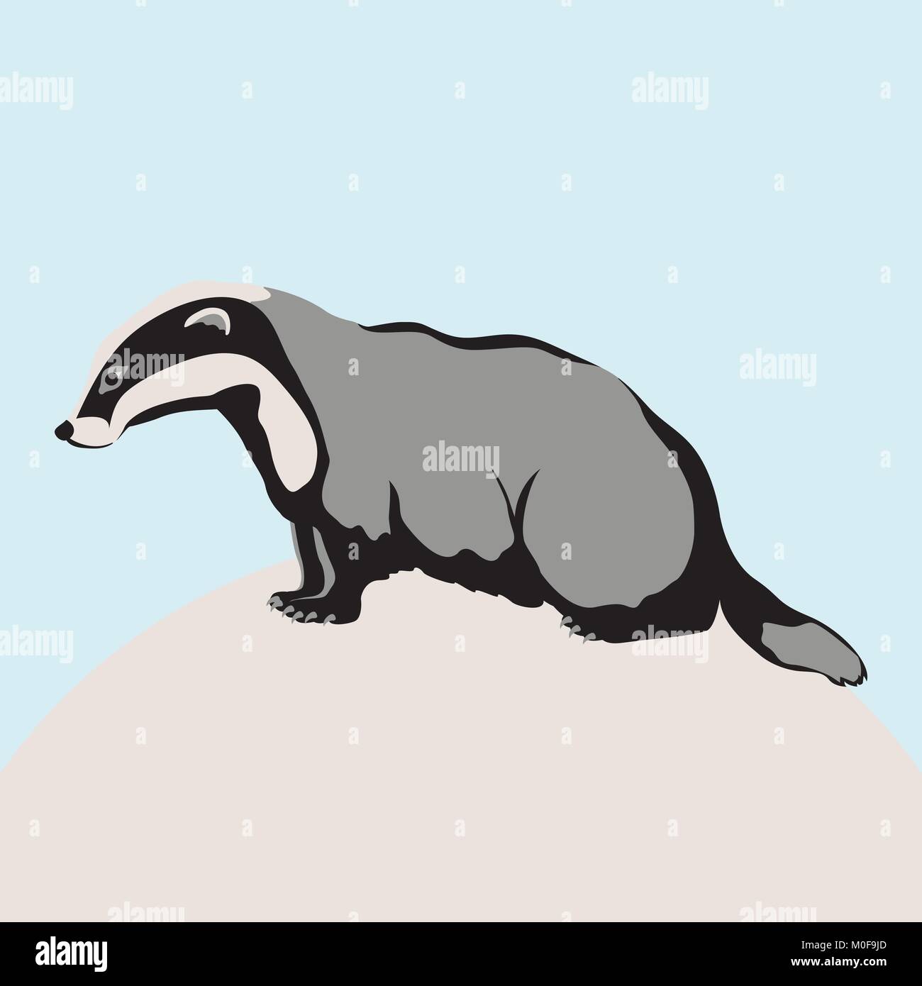 Hund Hund Vektor-illustration Flat Style schwarze Silhouette Stock Vektor
