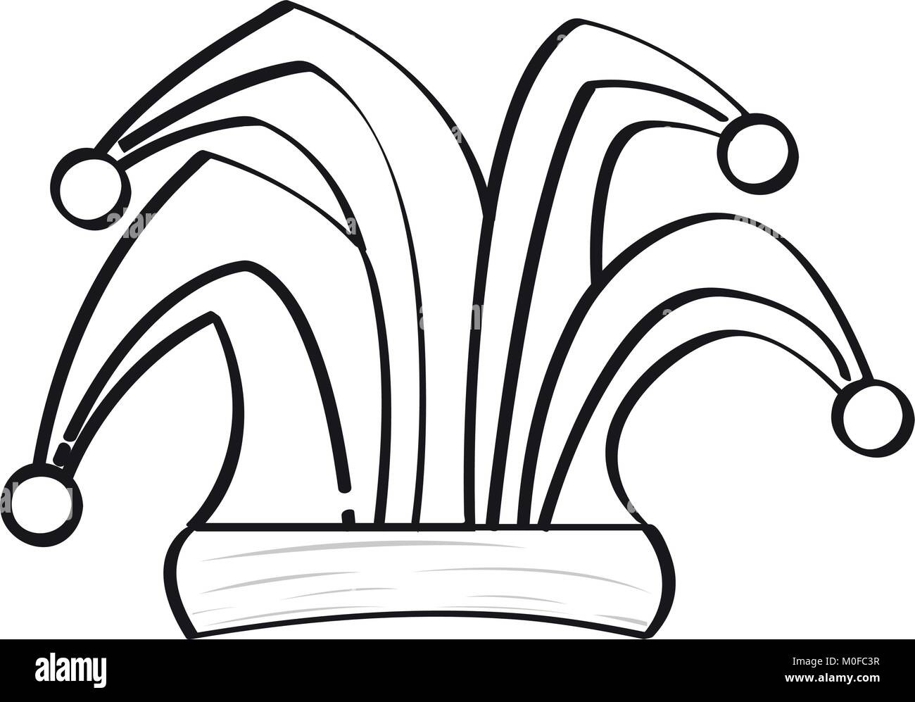 Harlekin hat Symbol Stock Vektor