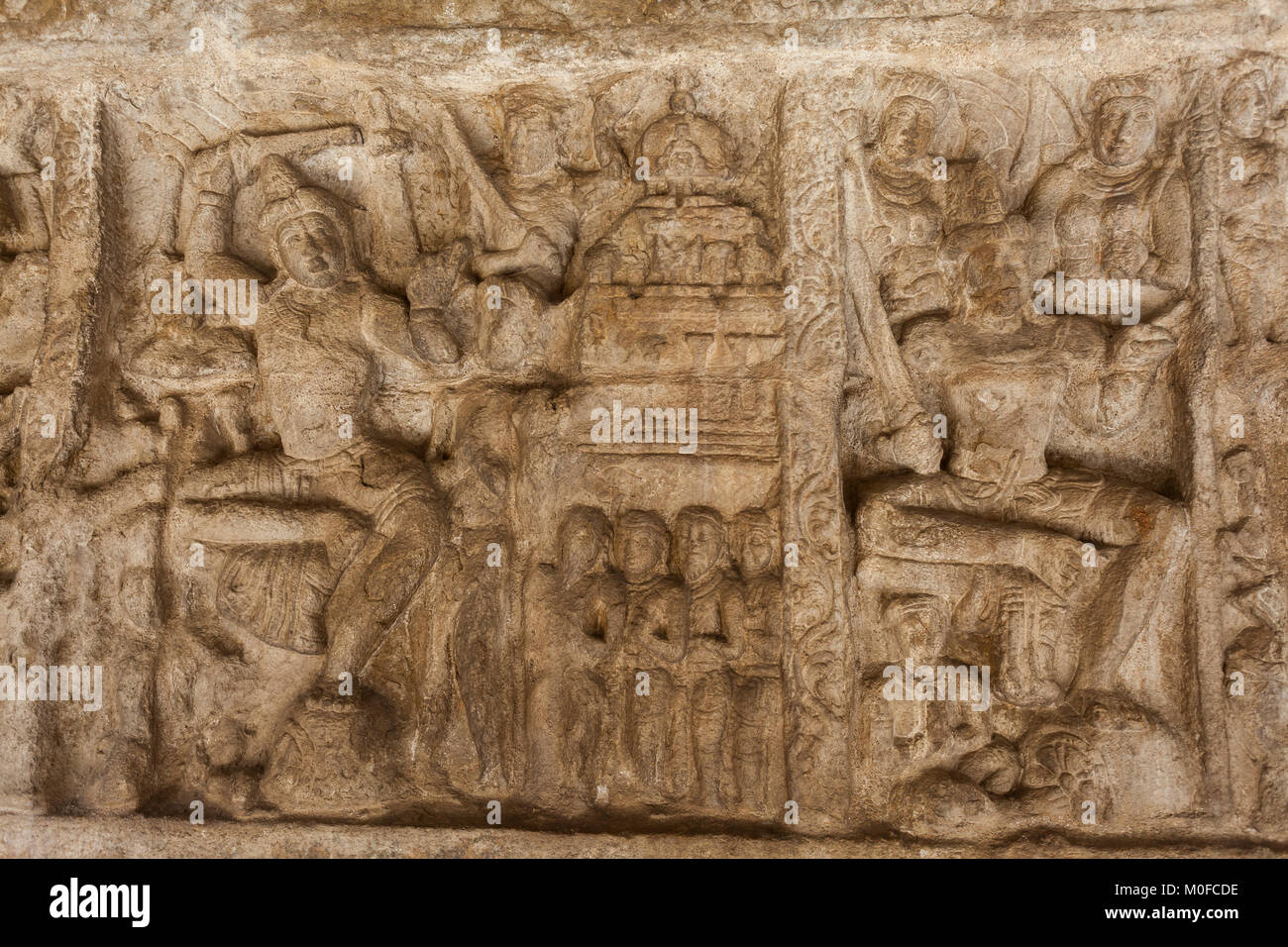 Indien, Tamil Nadu Kanchipuram, vaikunta Perumal Temple Stockfoto