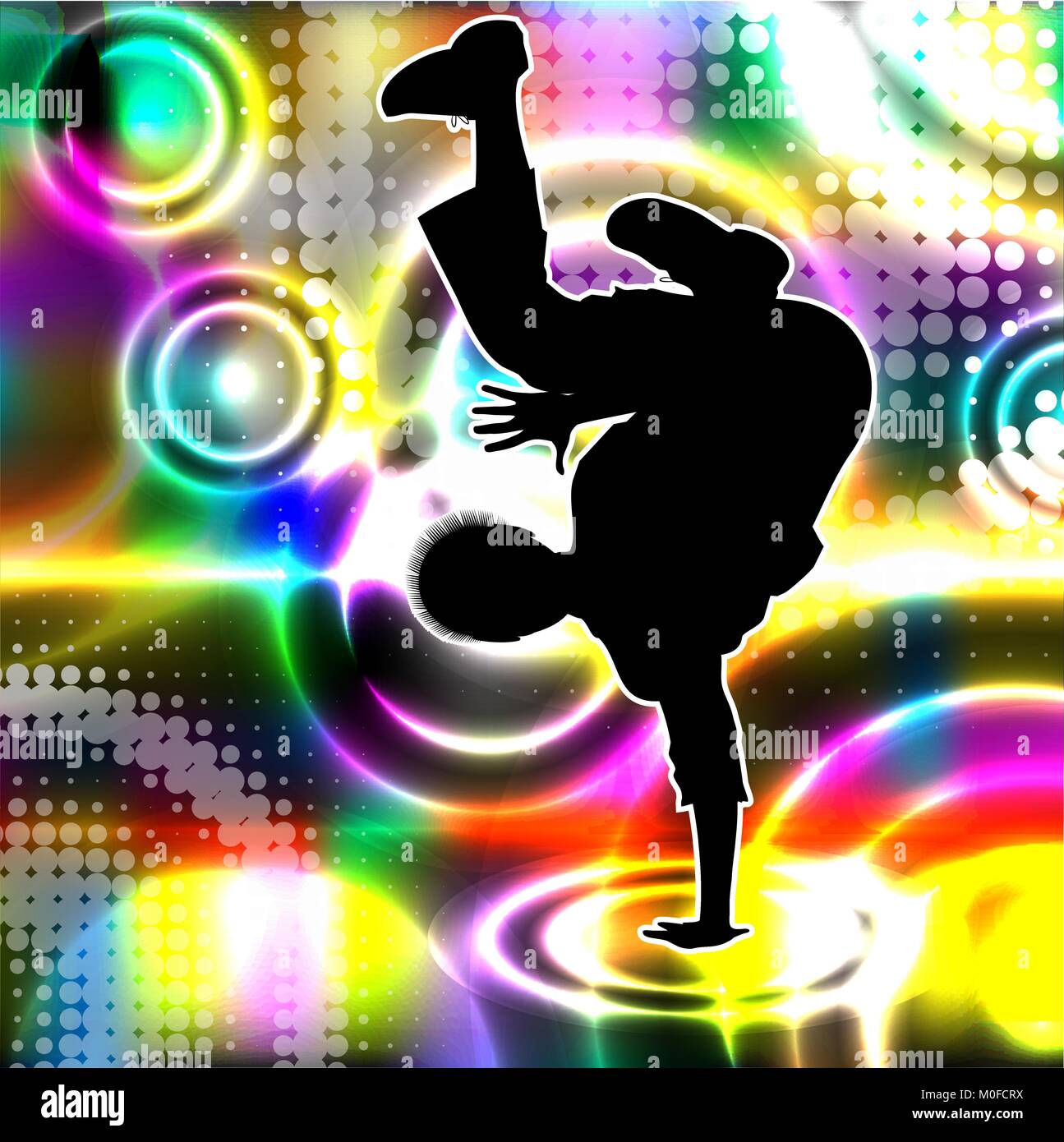 Disco Dancer. Vector EPS 10 Abbildung. Stock Vektor