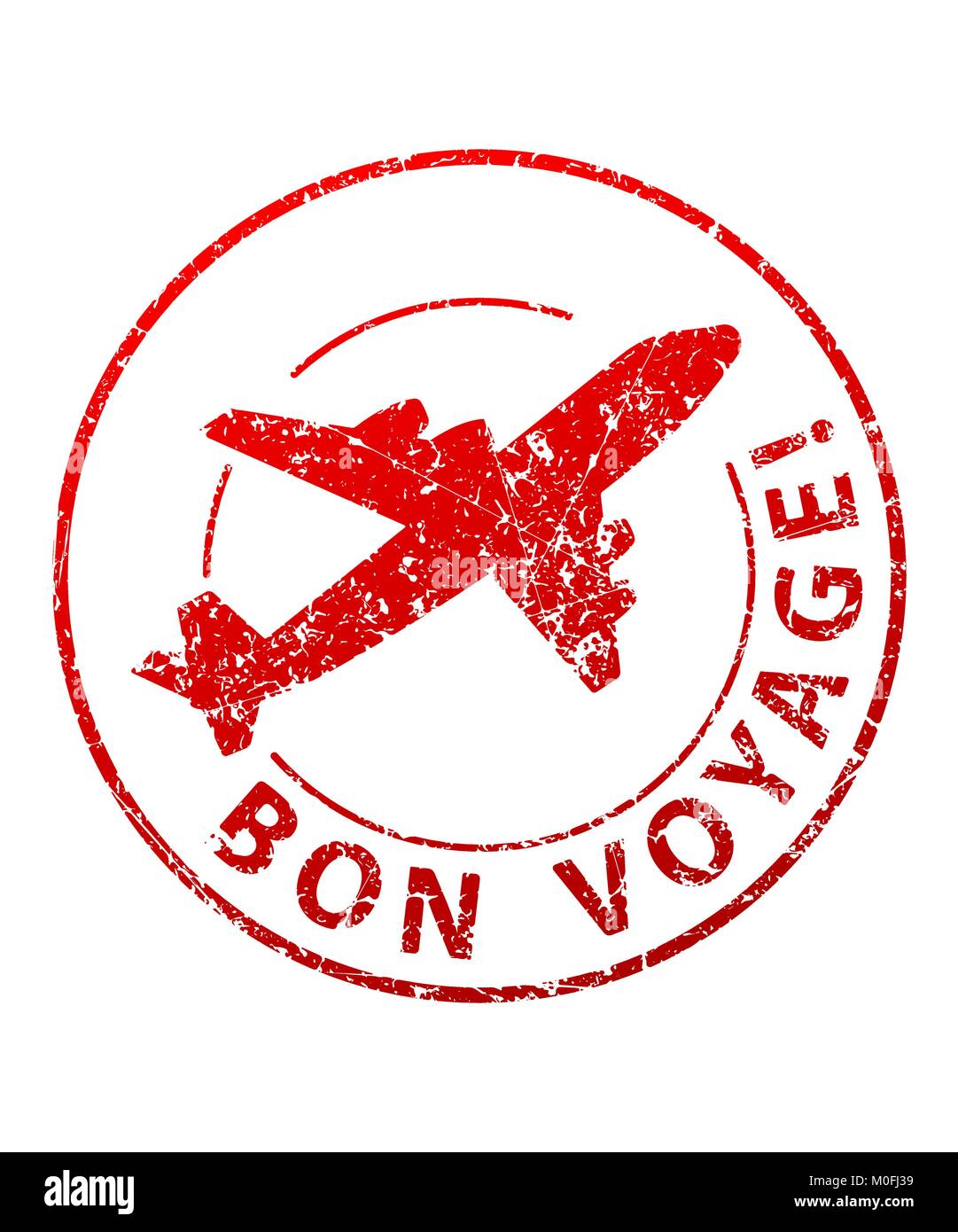 Bon voyage Stempel Stock Vektor