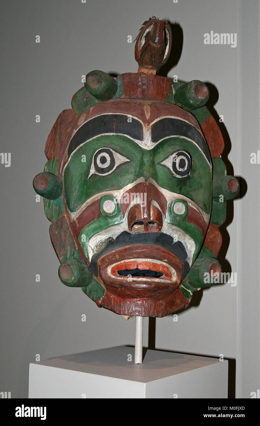 Yagim Meer - monster Maske von George Walkus, Kwakwaka'wakw, British Columbia, AD 1920-25, das Metropolitan Museum der Kunst (Met), Upper Manhattan, New Y Stockfoto