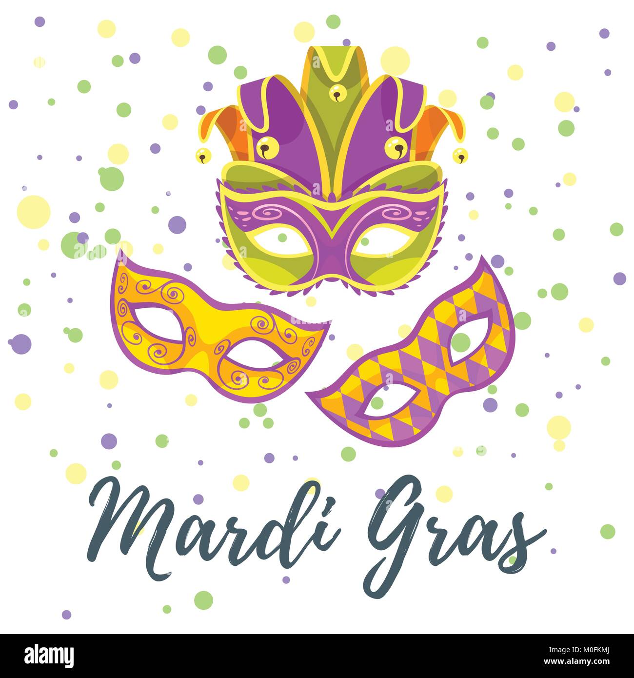 Mardi Gras Grußkarte Alamy