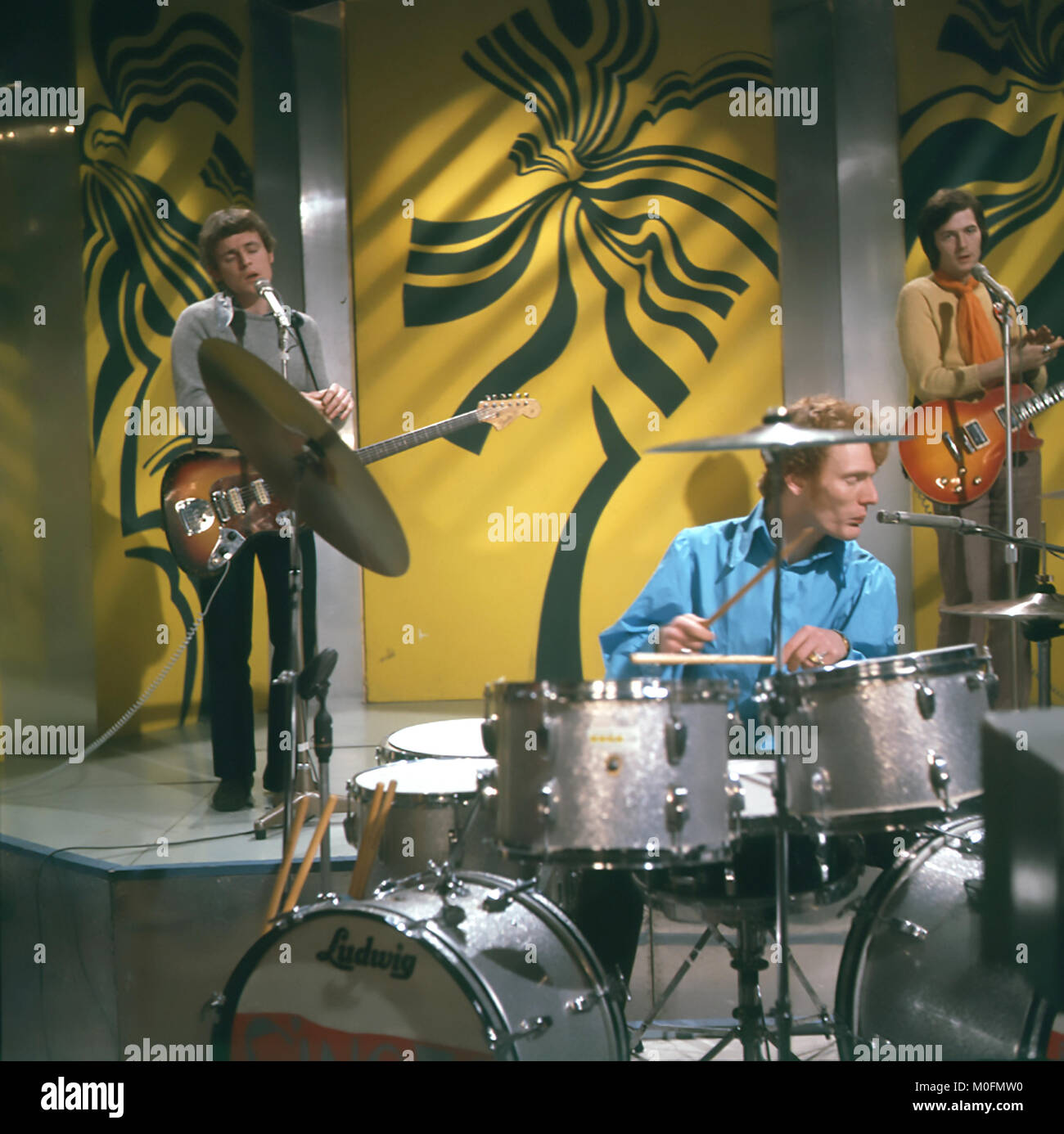 Creme de rock Gruppe in 1968, Fom Links: Jack Bruce, Ginger Baker, Eric Clapton. Foto: Tony Gale Stockfoto