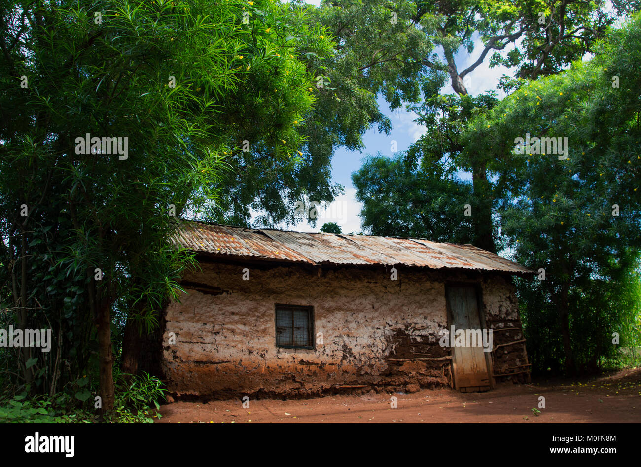 Häuser in Afrika Stockfoto