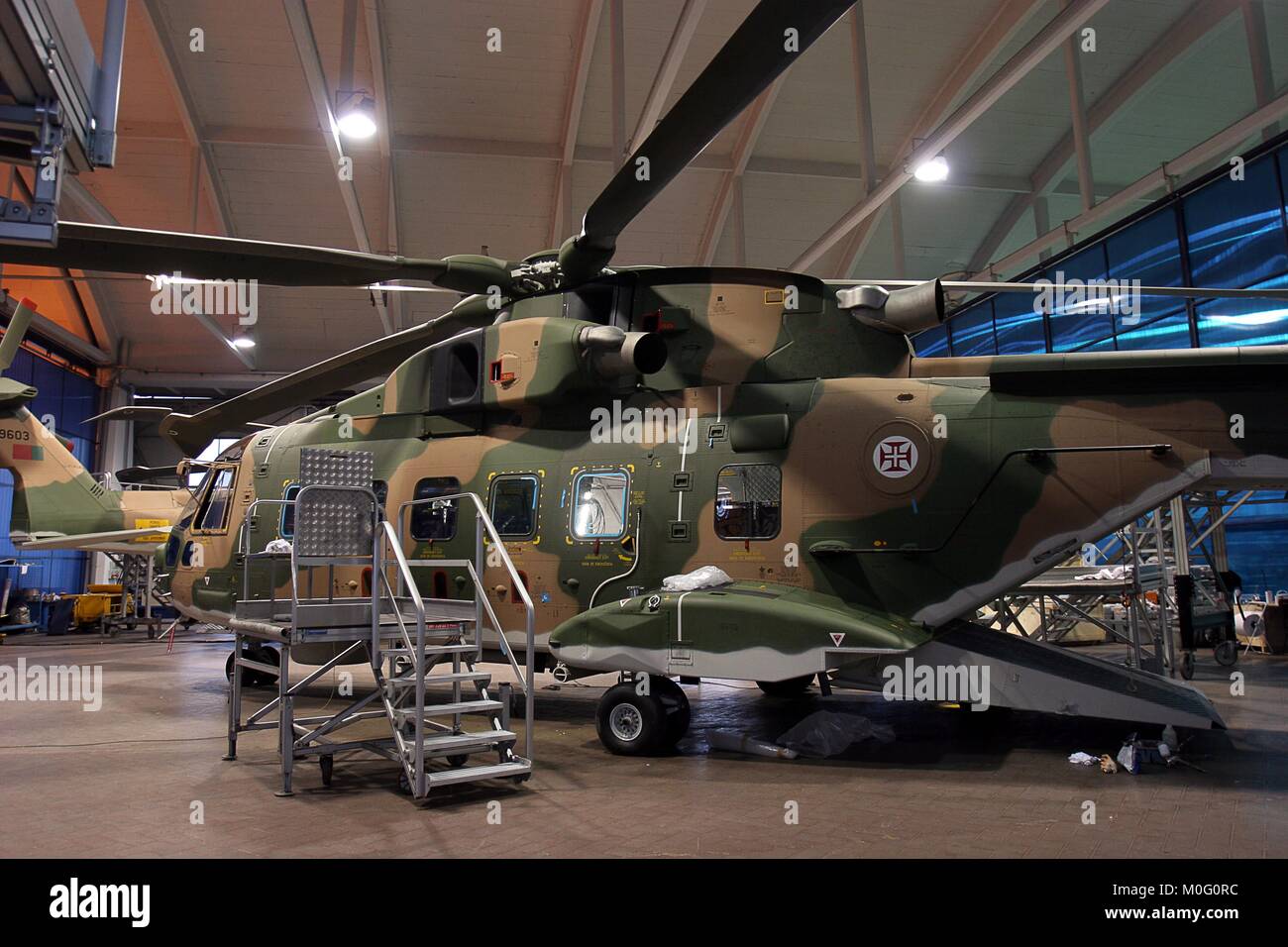 Luftfahrtindustrie Agusta/Westland - Hubschrauber Produktion - Samarate, Varese, Italien Credit © Riccardo Squillantini/Sintesi/Alamy Stock Foto Stockfoto