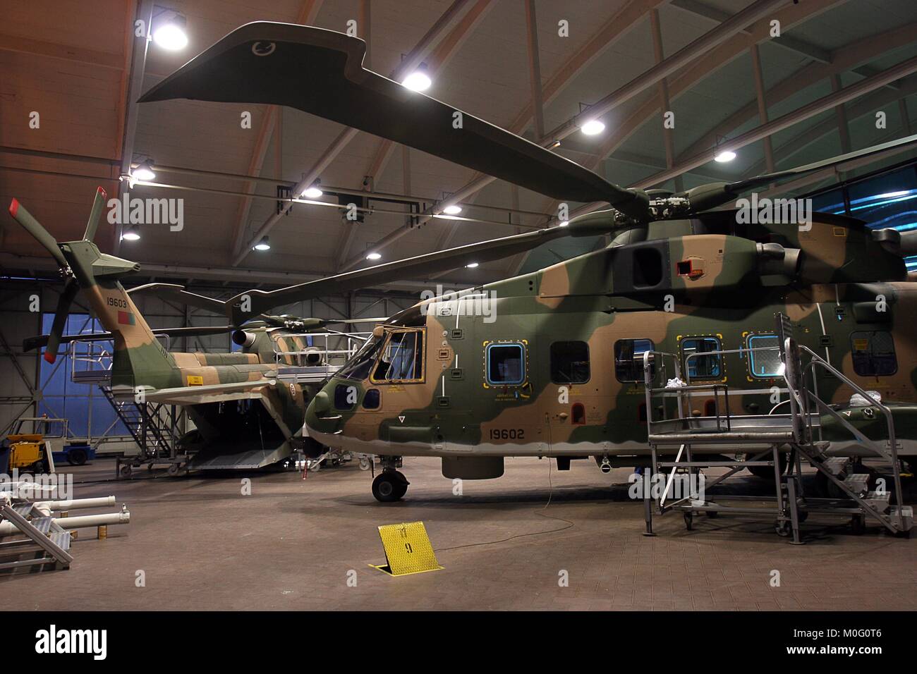 Luftfahrtindustrie Agusta/Westland - Hubschrauber Produktion - Samarate, Varese, Italien Credit © Riccardo Squillantini/Sintesi/Alamy Stock Foto Stockfoto