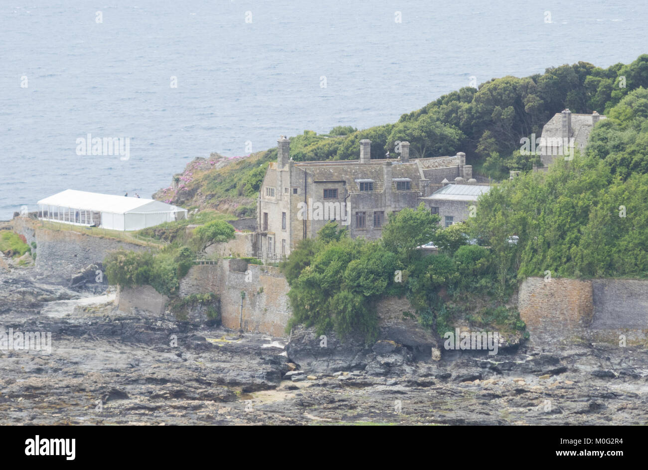 Porth-en-alls House, der Enys, Cornwall, England, Großbritannien im Juni Stockfoto