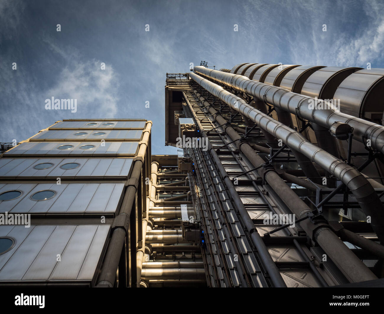 Lloyds Building London - Heimat der Versicherungsträger "Lloyd's aus London, 1986 eröffnet, Architekt Richard Rogers & Partner Stockfoto