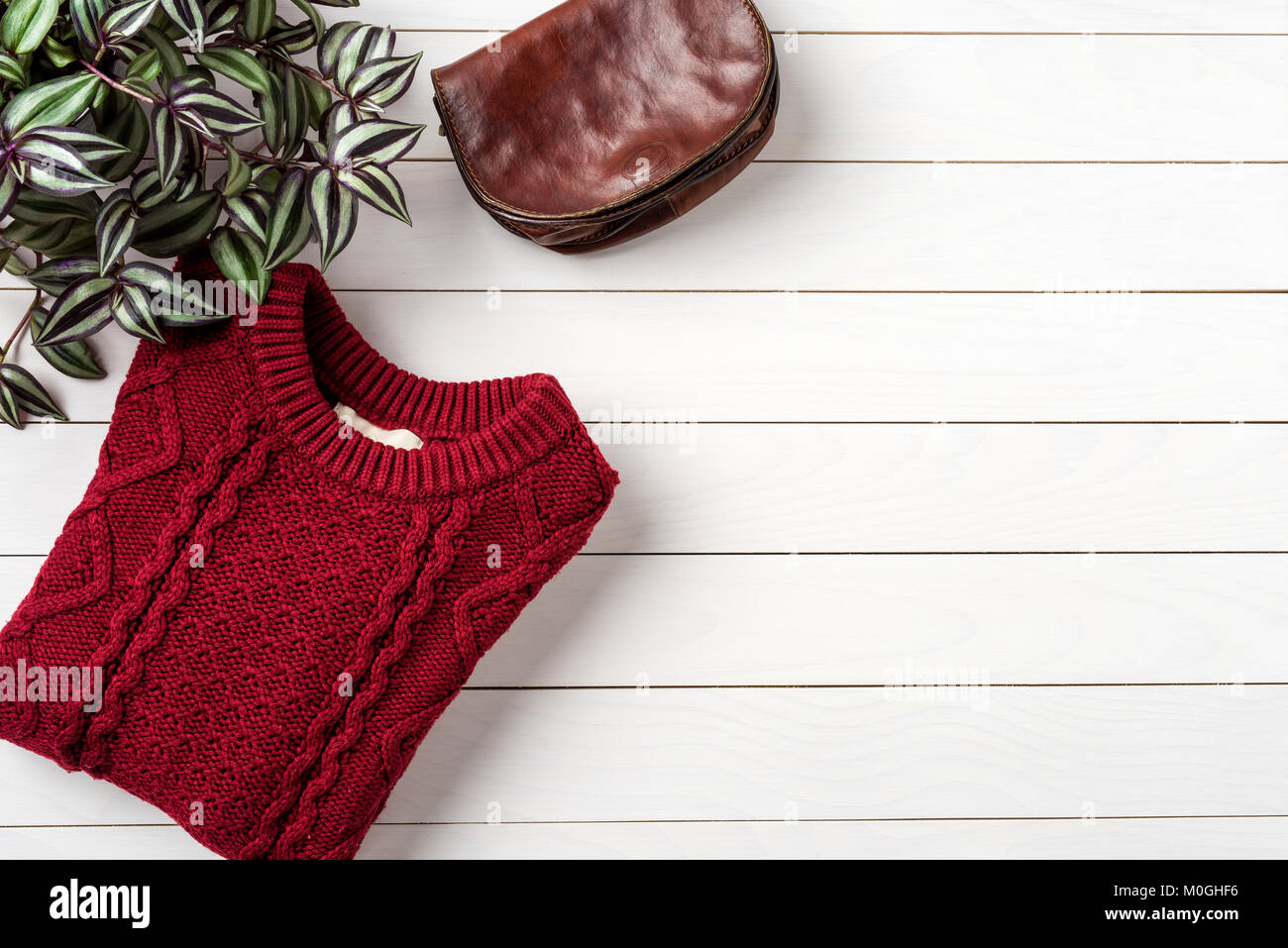 Frau Herbst oder Winter Fashion Stockfoto