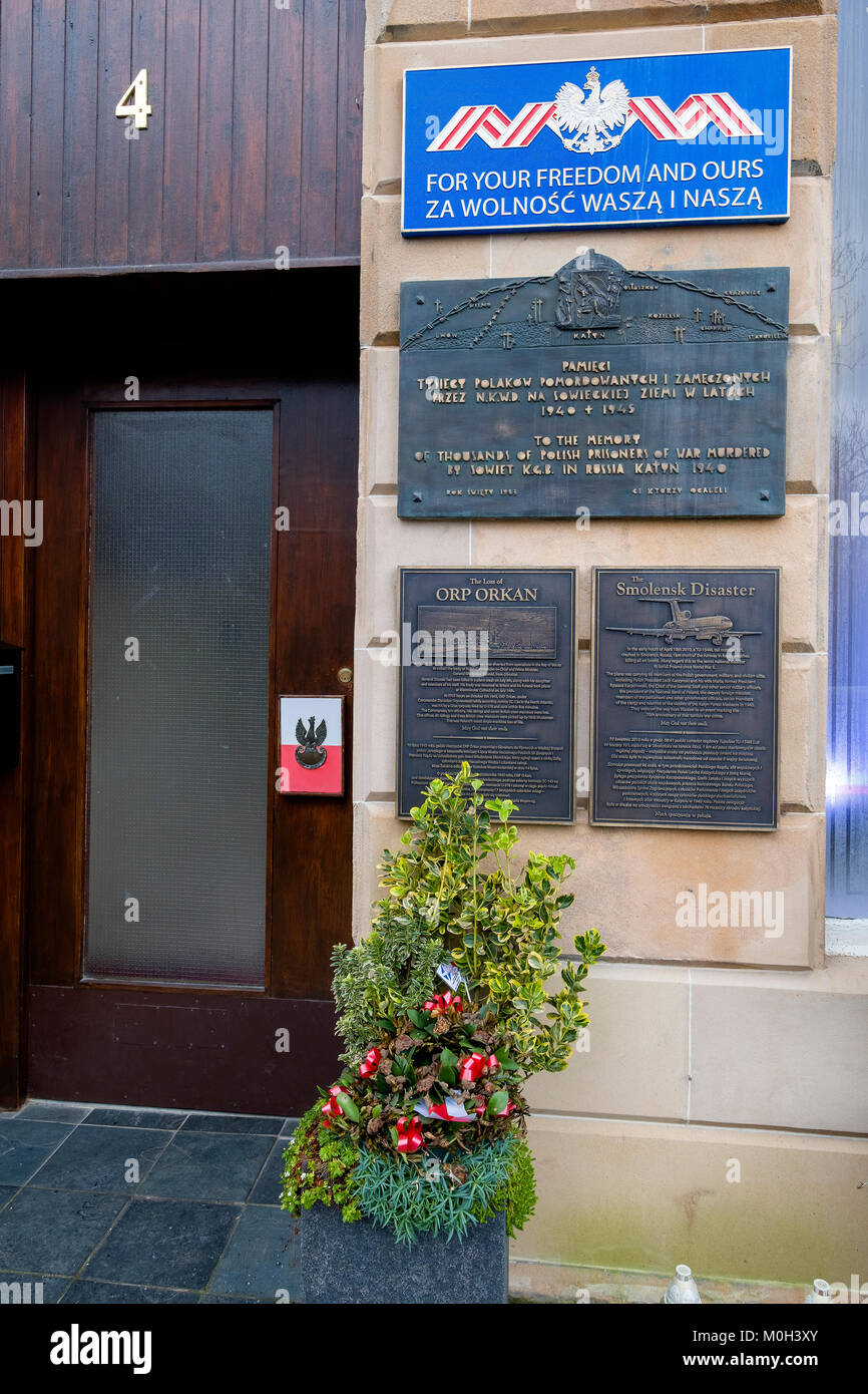 Unsere polnischen Haus in Glasgow ist zu Ehren von General Wladyslaw Sikorski, Ministerpräsidenten der Polnischen Exilregierung und Commander-in-chief Stockfoto