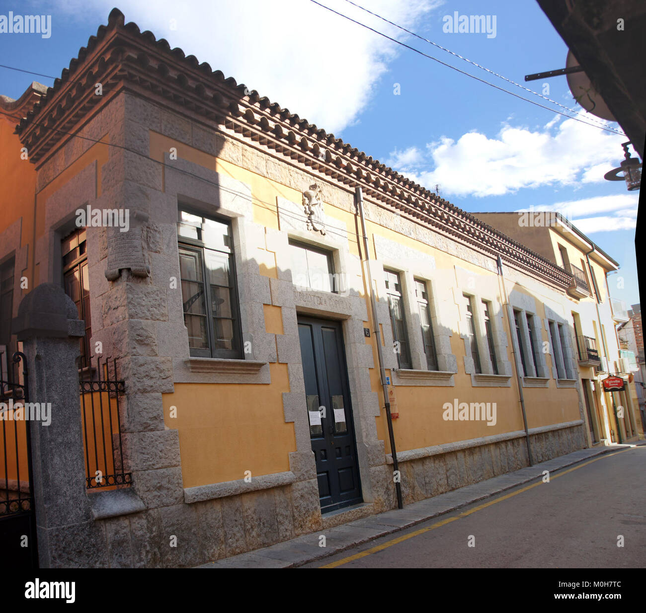 Caldes de Malavella, Biblioteca Pública Stockfoto