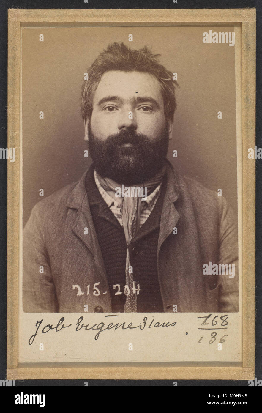 Eugène Francois Job, ein französischer Anarchist aus Paris, der Ende des 19. Jahrhunderts aktiv war und für seine politischen Überzeugungen und seine Teilnahme an anarchistischen Bewegungen bekannt war. Stockfoto