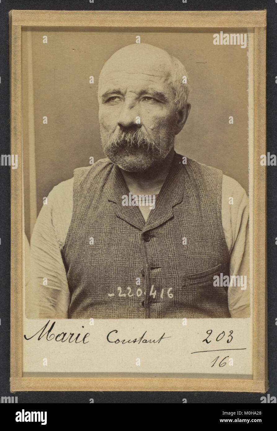 Marie Constant, geboren in Ste-Houvrince, Calvados, war eine französische Anarchistin, die in politischen Bewegungen aktiv war und von 1938 bis 1994 lebte. Stockfoto