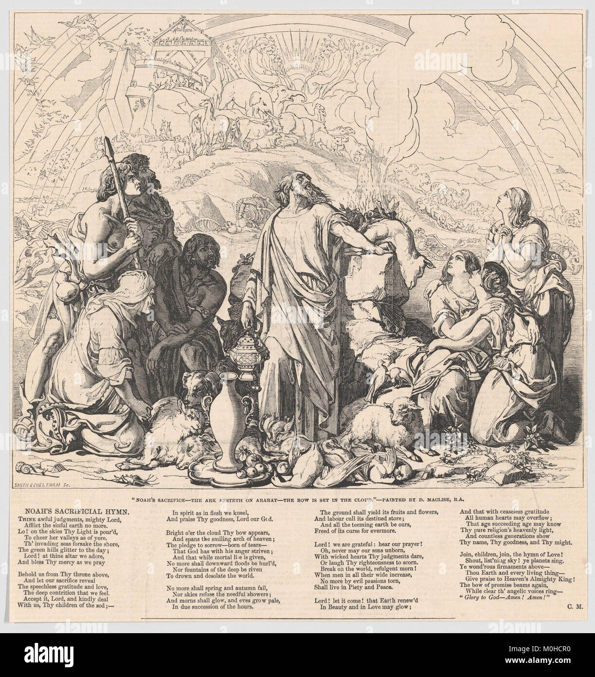 Noahs Opfer, von den "Illustrated London News" DP 861616 Stockfoto