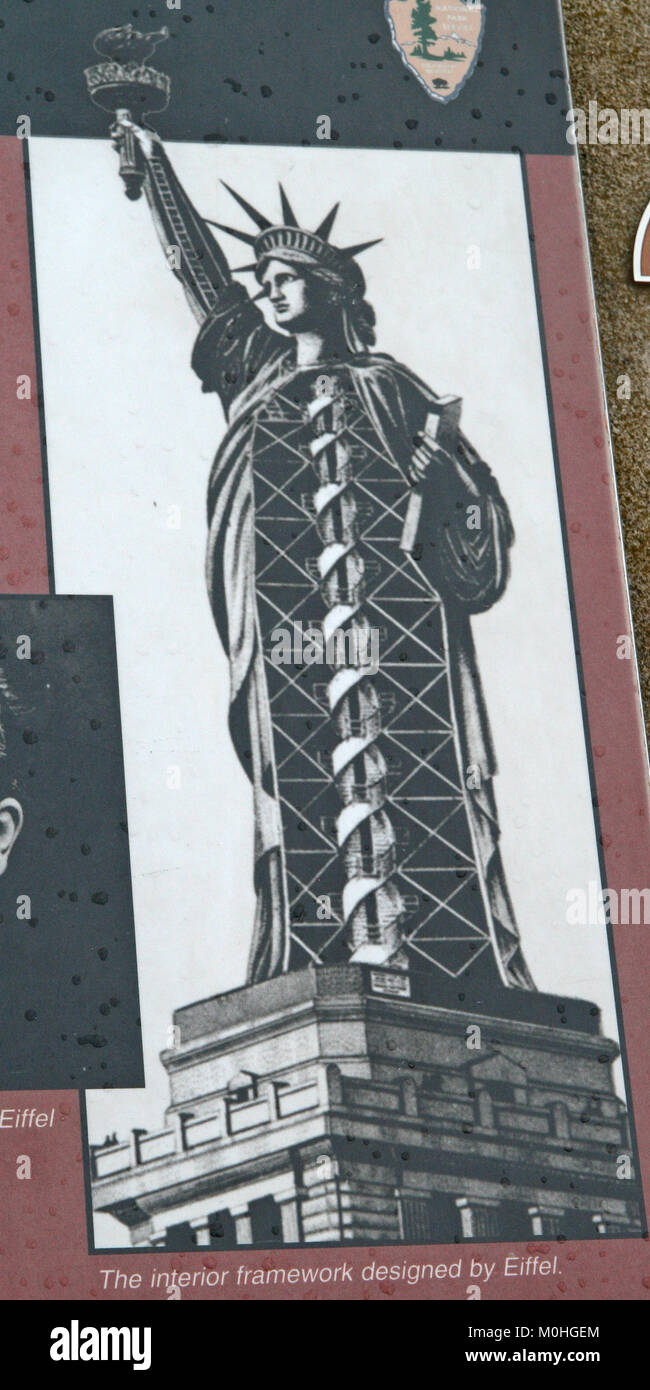 Plaque Bau Der Statue Of Liberty Mit Bilder Aus Seiner