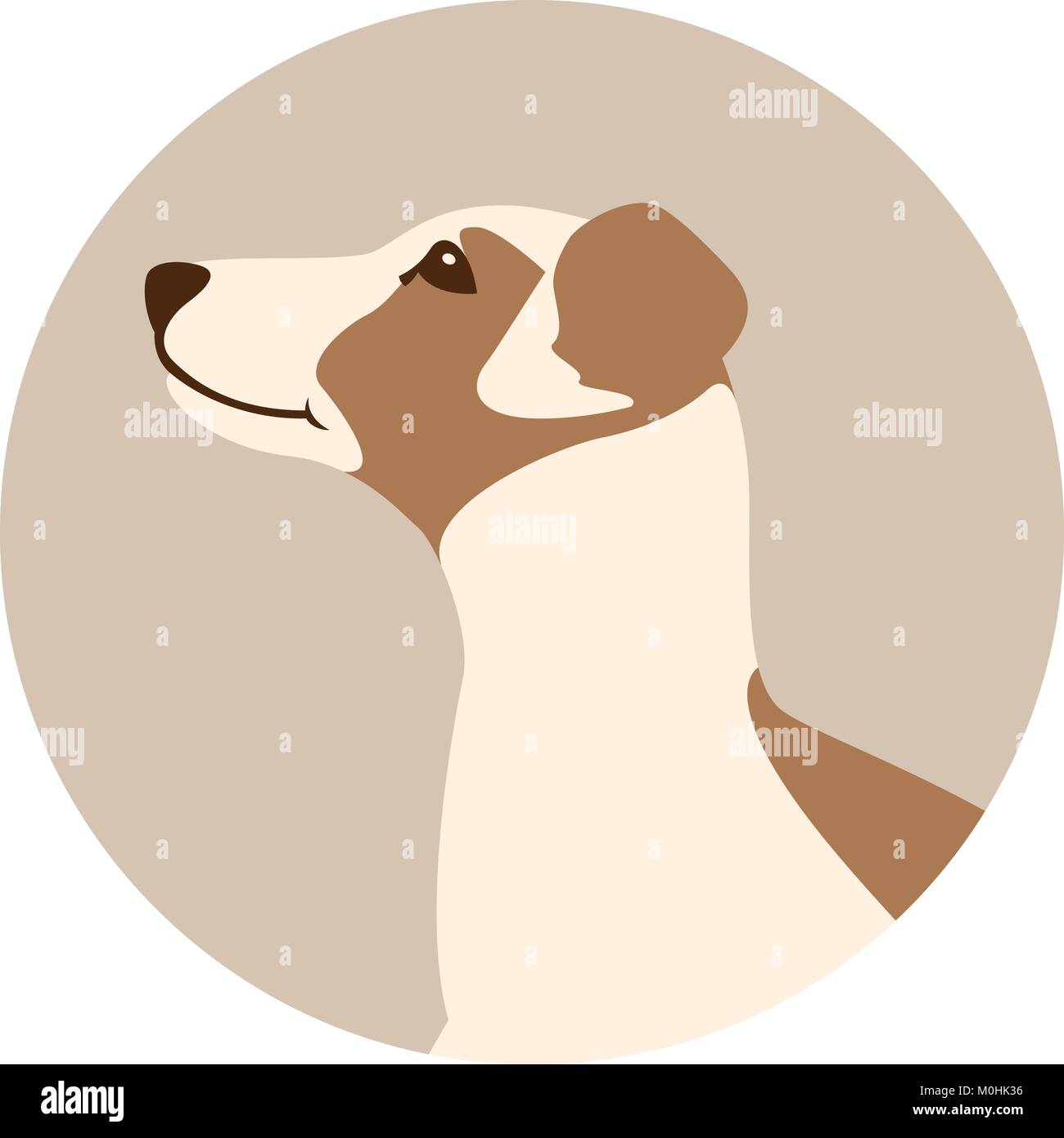 Jack Russell Terrier Welpen Vektor-illustration Flat Style Stock Vektor