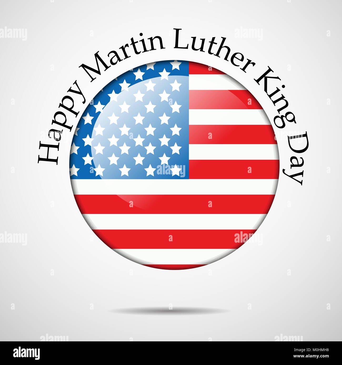 Abbildung: Martin Luther King Tag Hintergrund Stockfoto