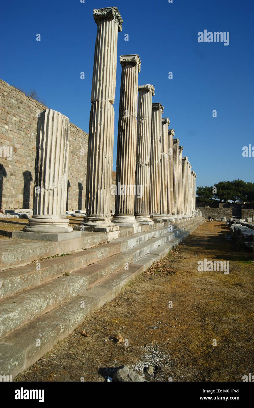 Die archäologische Stätte von Pergamon. Türkei Stockfoto