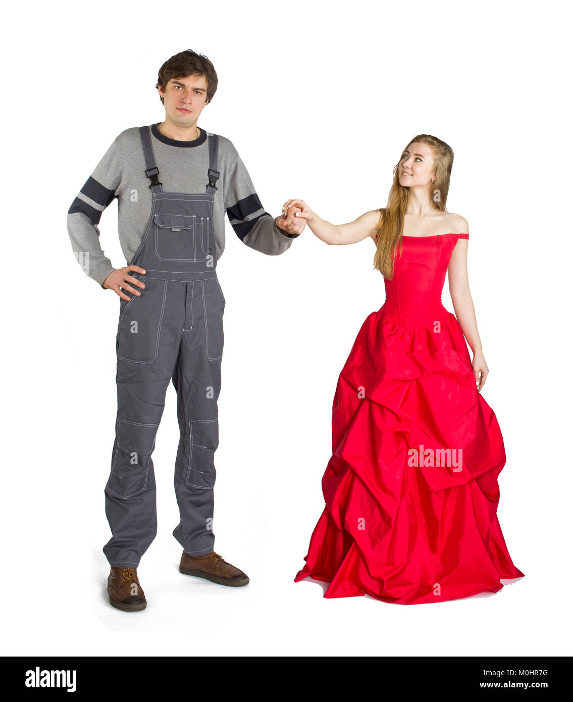 Konzept der mesalliance und ungleiche übereinstimmen. Stockfoto