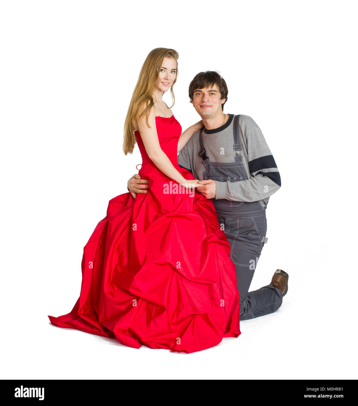 Konzept der mesalliance und ungleiche übereinstimmen. Stockfoto