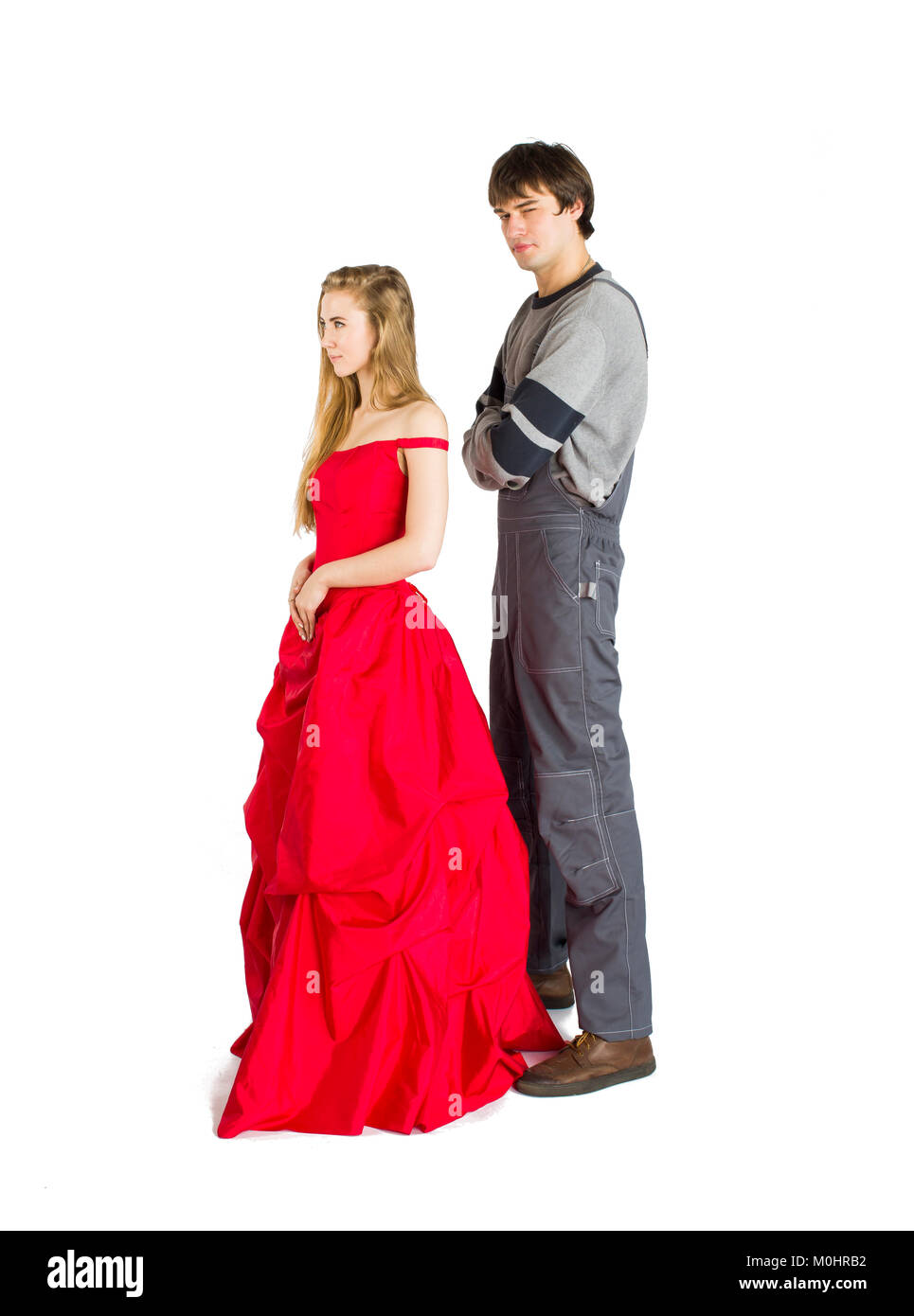 Konzept der mesalliance und ungleiche übereinstimmen. Stockfoto