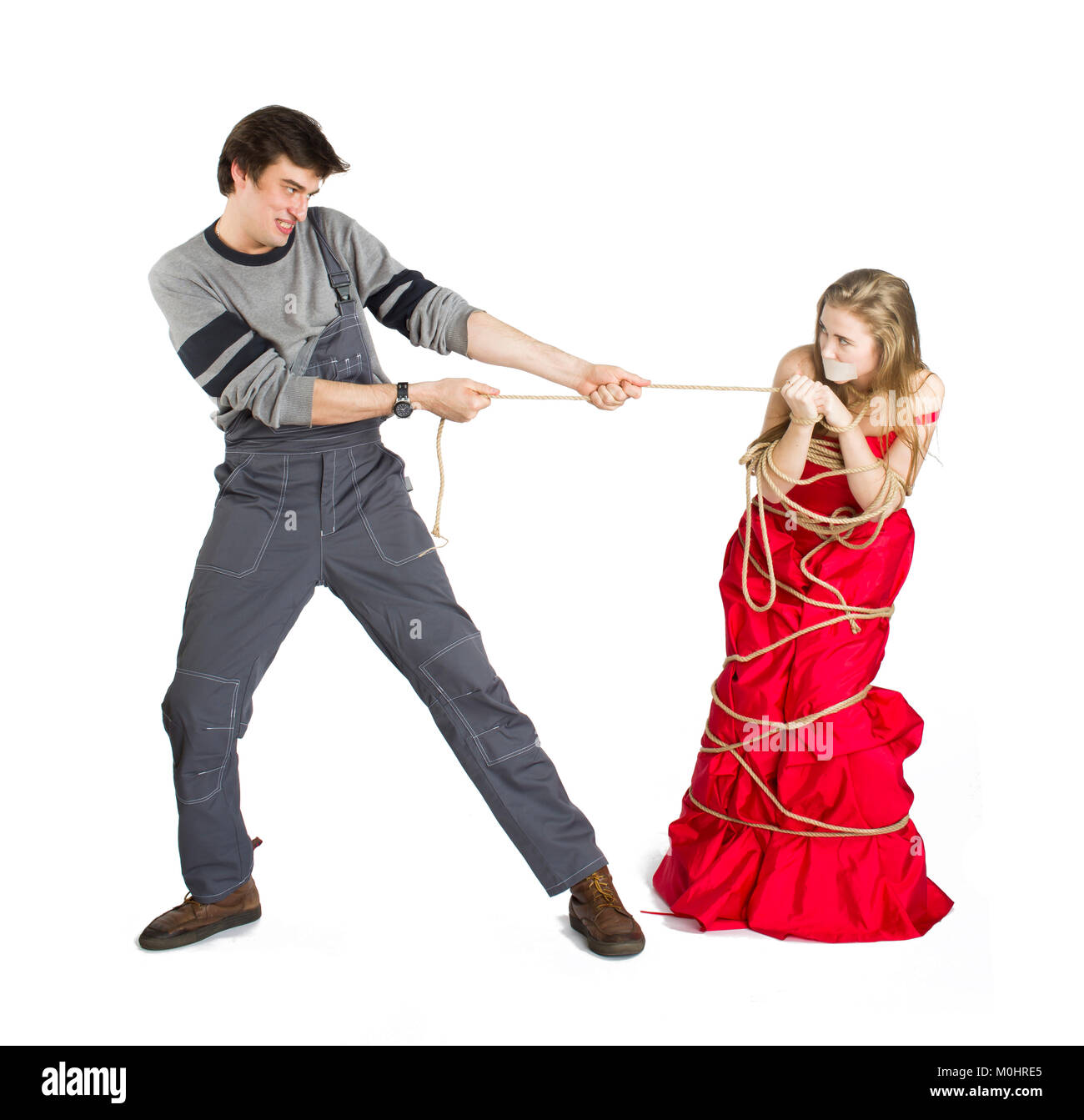 Konzept der mesalliance und ungleiche übereinstimmen. Stockfoto