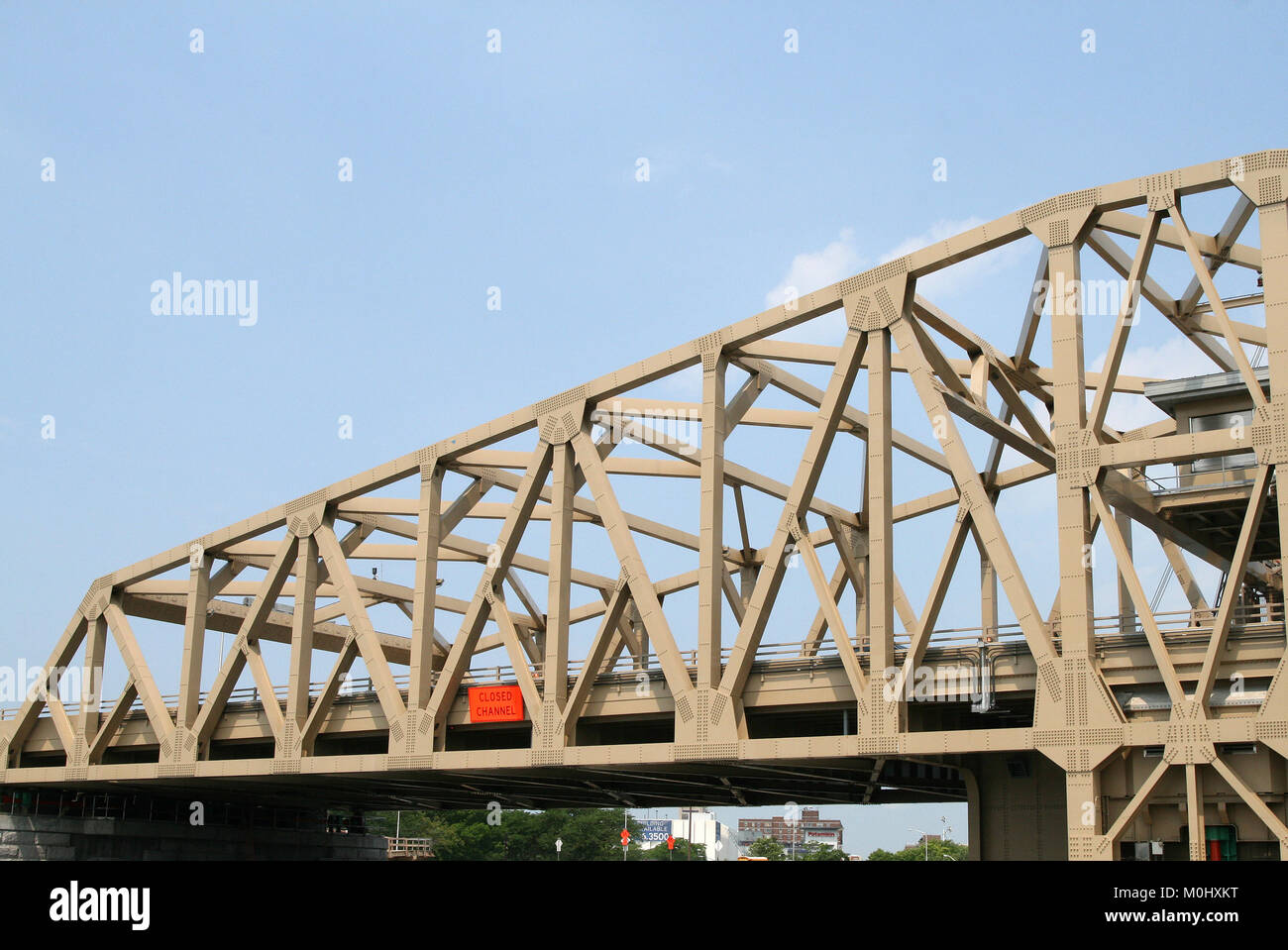 Willis Avenue Bridge, First Avenue, Harlem River, Manhattan, New York City, New York State, USA. Stockfoto