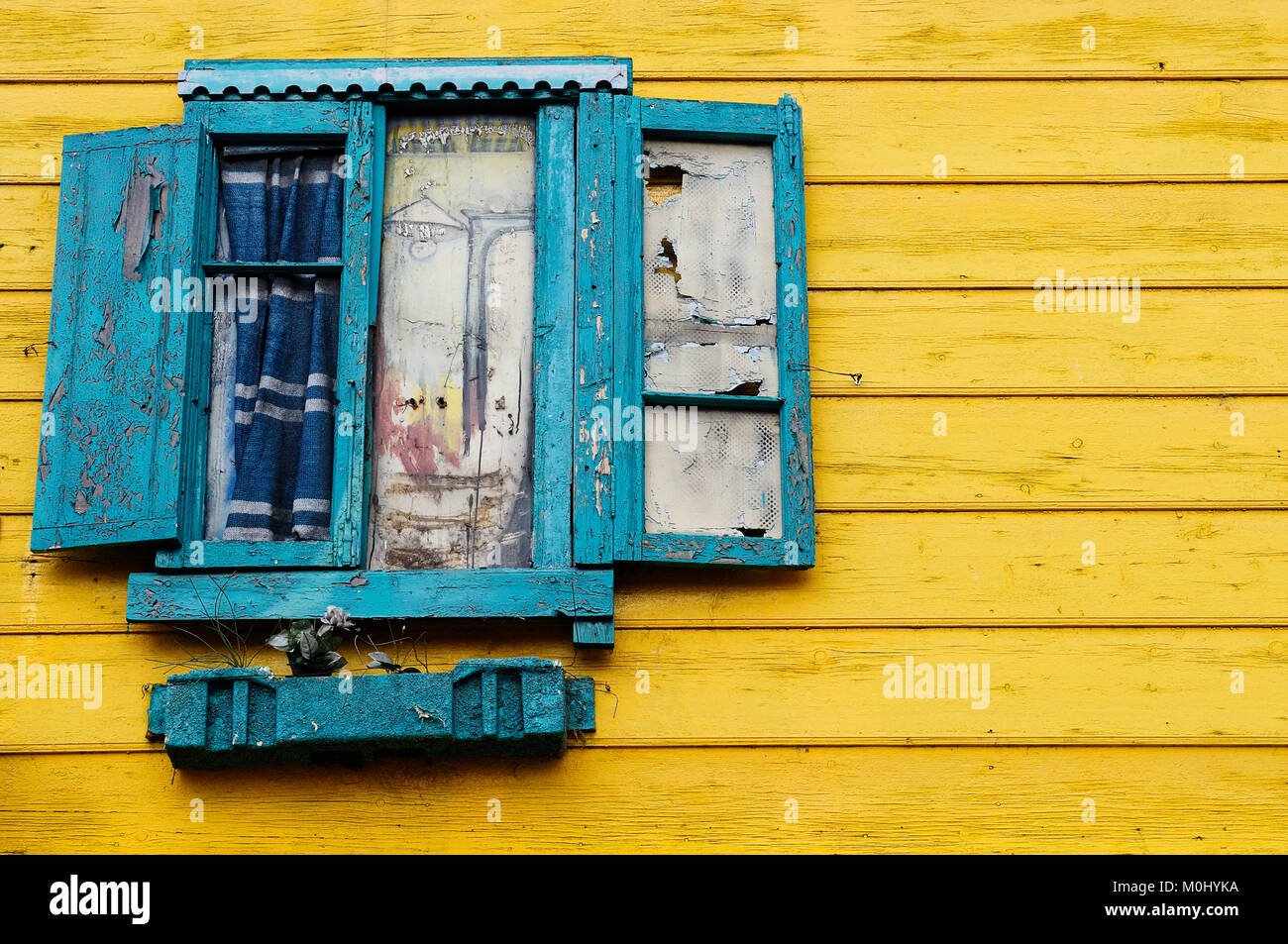 19. Jahrhundert europäischen Gebäude der Innenstadt, La Boca, Buenos Aires, Argentinien, Südamerika Stockfoto