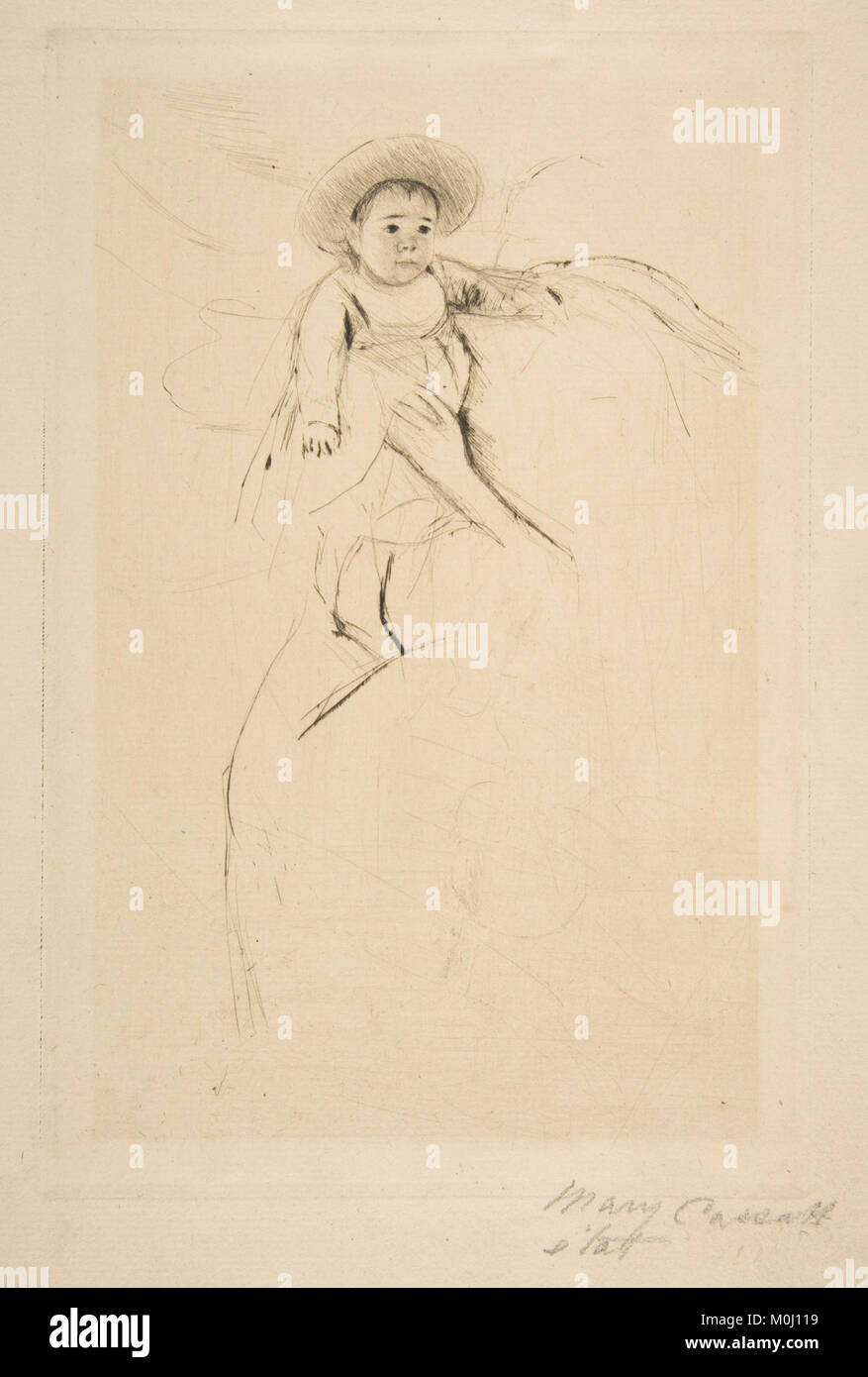 Foto einer Skulptur mit dem Titel „Hélène of Septeuil“, Teil der Sammlung des Metropolitan Museum of Art, die eine weibliche Figur im neoklassischen Stil darstellt. Stockfoto