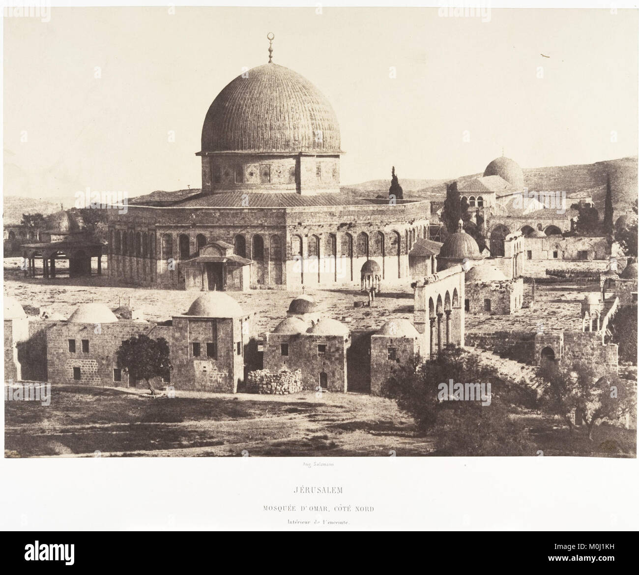 Jérusalem, Mosquée d'Omar, Côté Nord, Intérieur de l'enceinte MET DP 131349 Stockfoto