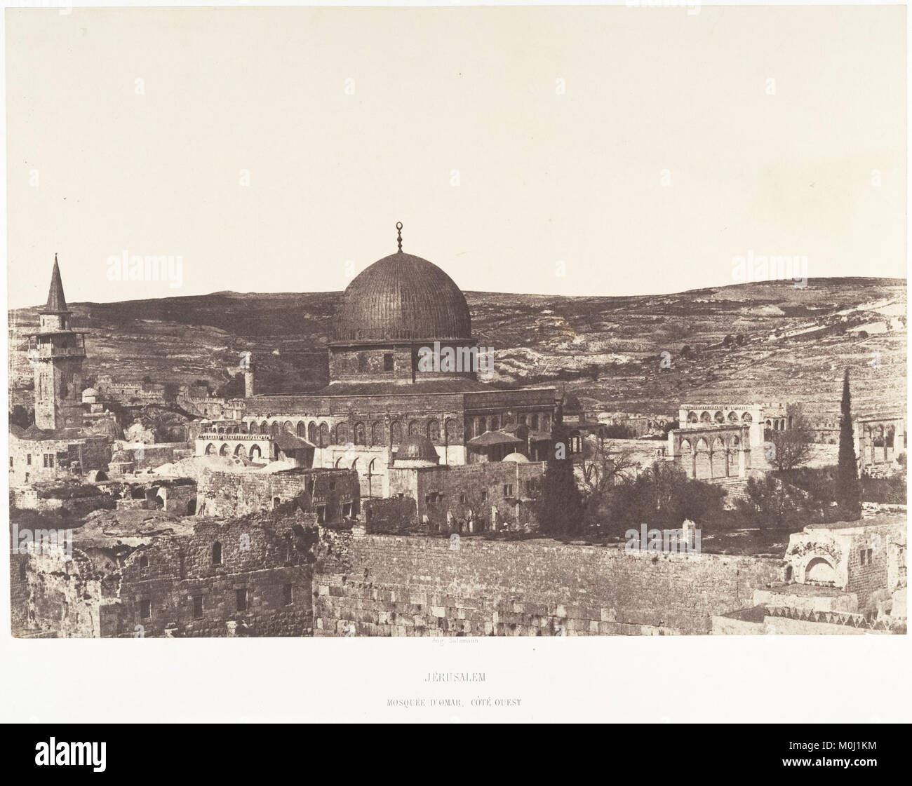 Jérusalem, Mosquée d'Omar, Côté ouest MET DP 131346 Stockfoto