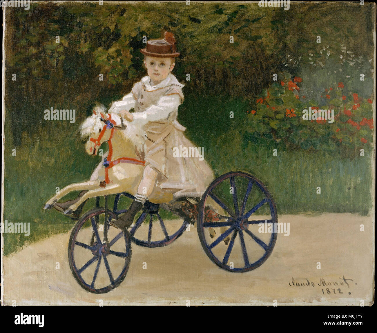 Jean Monet (1867 - 1913) Auf seinem Hobby Horse MET DT 511 Stockfoto