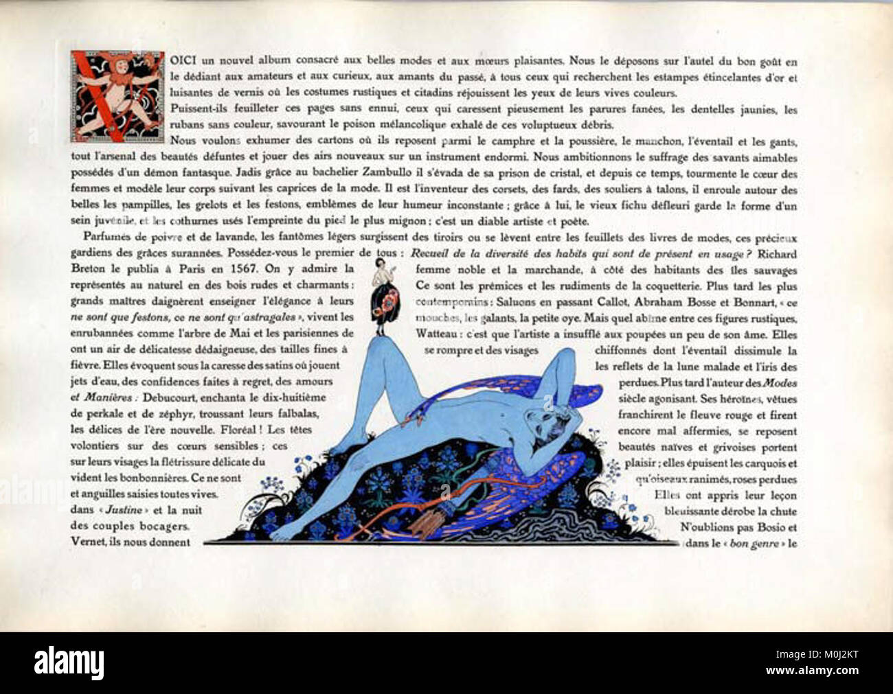 Ein französischer Druck aus dem 18. Jahrhundert mit dem Titel *Le bonheur du jour; ou, Les Graces à la Mode*, zeigt modische Frauen in einem Wohnraum und veranschaulicht den zeitgenössischen Pariser Stil und die soziale Raffinesse. Stockfoto