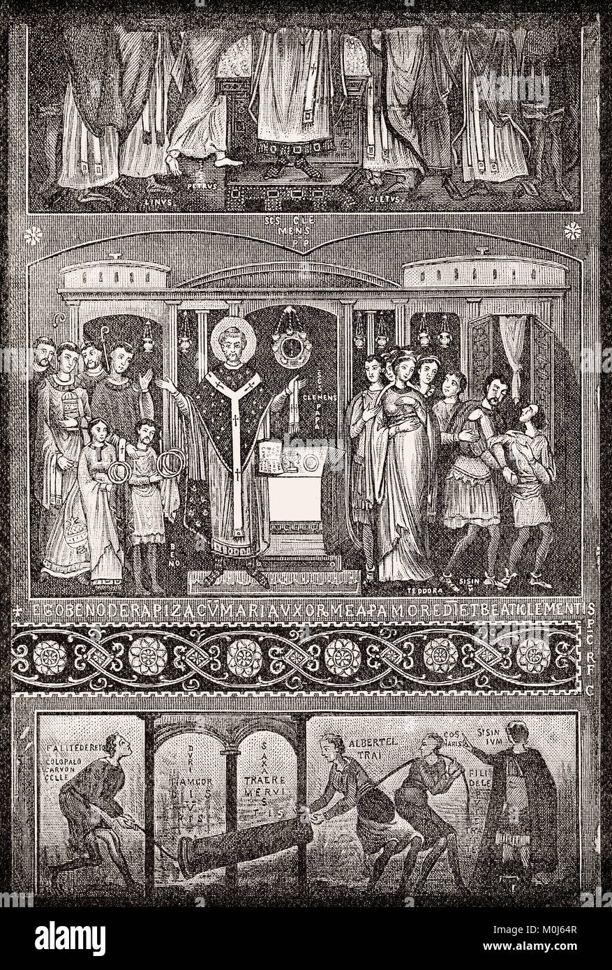 Die Legende von der Hl. Clemens von Rom, 10. Jahrhundert, Basilika St