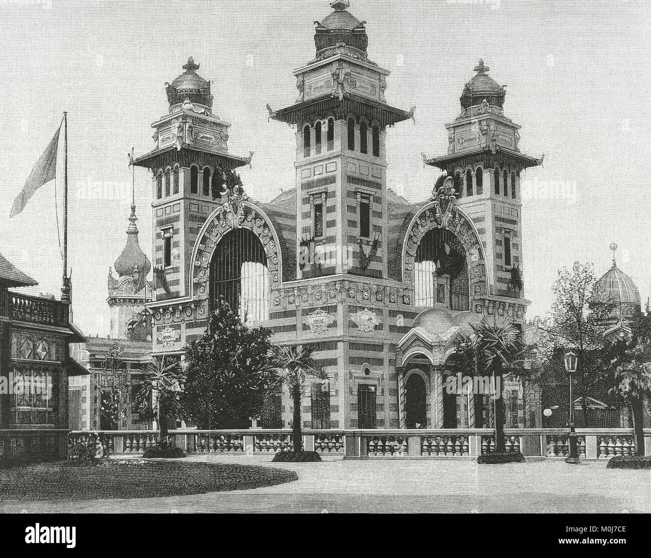 Weltausstellung von Paris. Stockfoto