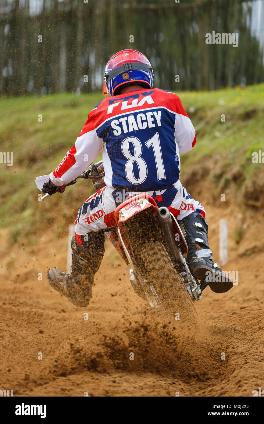 Paul Stacey auf der Oakfield Racing Honda 500 am NGR und ACU östlichen EVO Meisterschaften, Cadders Hill, Lyng, Norfolk, Großbritannien. Stockfoto