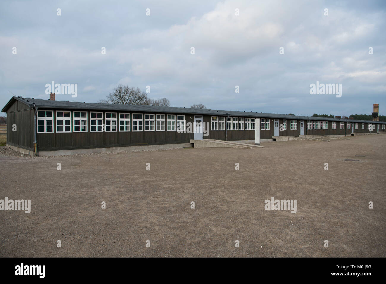 Sachsenhausen war ein NS-Konzentrationslager in Oranienburg, Berlin, Deutschland, vor allem für die politischen Gefangenen von 1936 bis zum Ende des Dritten verwendet Stockfoto