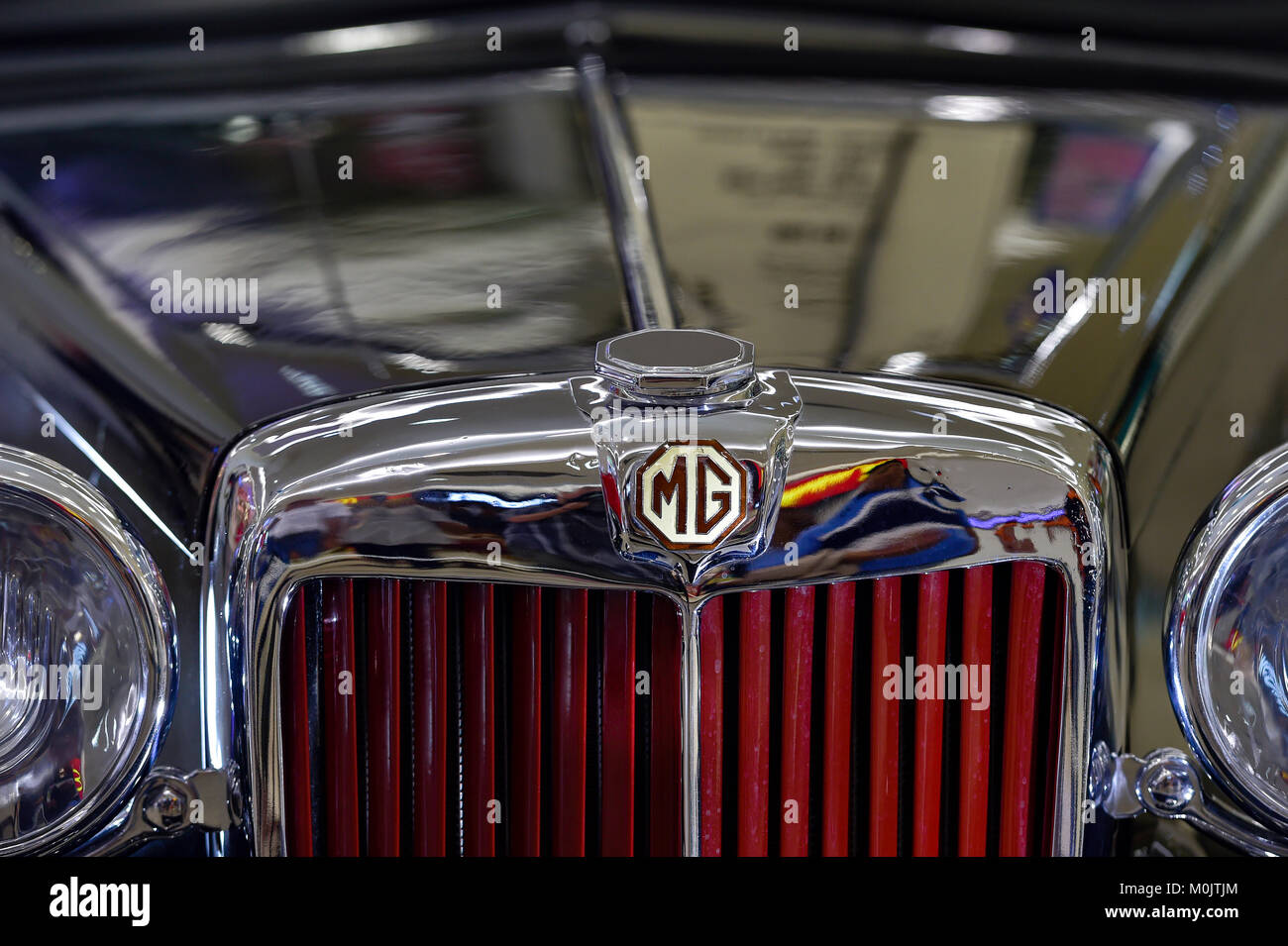 Vorderseite MG TB 1939 Detail Stockfoto