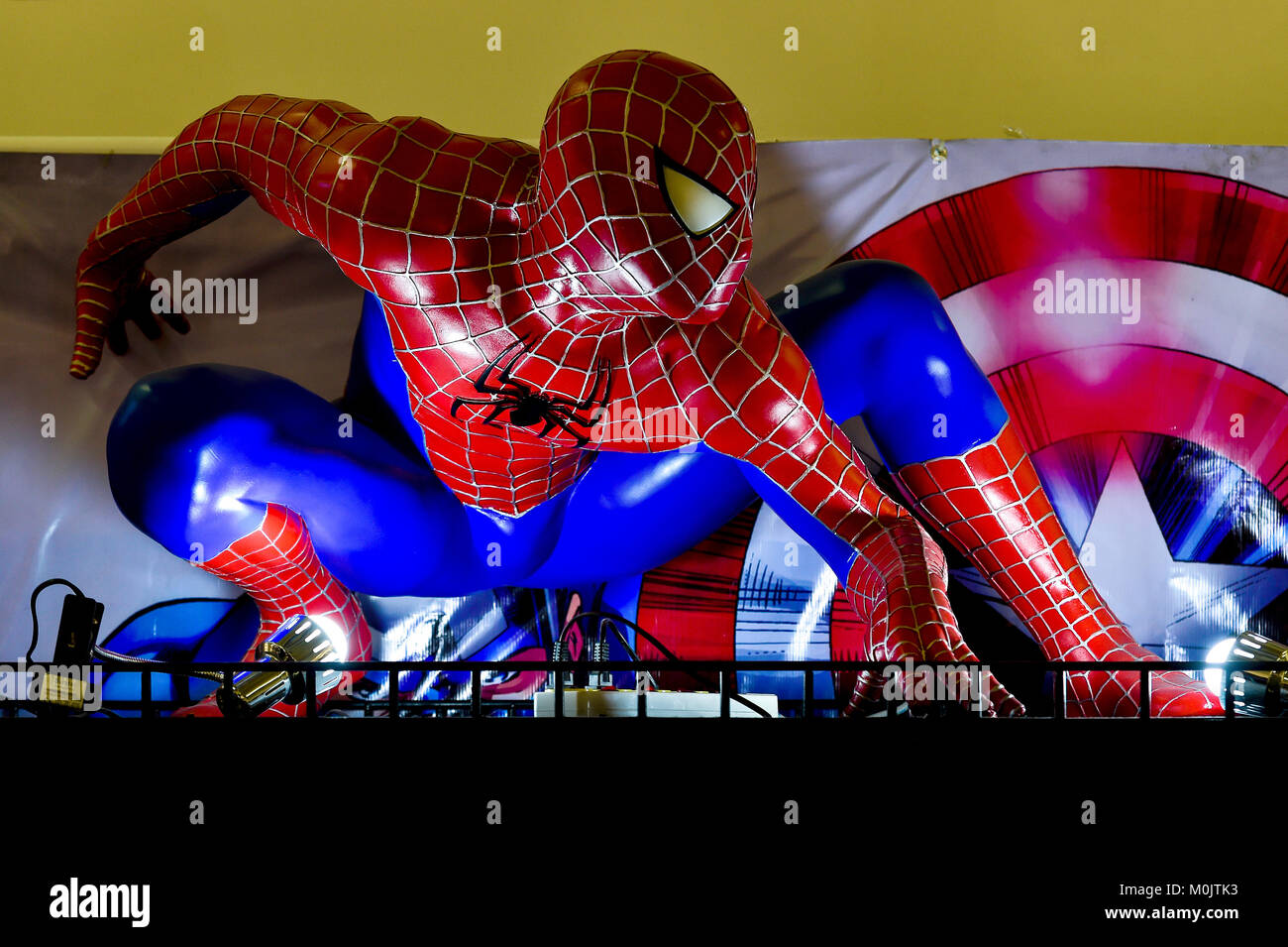 Spiderman Abbildung, Bangkok, Thailand Stockfoto