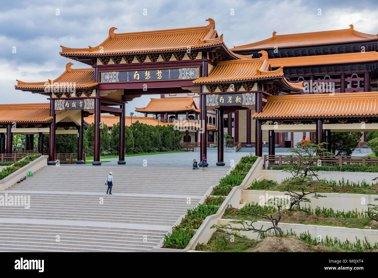 KAOHSIUNG, TAIWAN - 23. NOVEMBER: Dies ist eine Ansicht des Fo Guang Shan Gedenkstätte eine große Buddhistische monaster in Kaohsiung am 23. November 2016 i Stockfoto