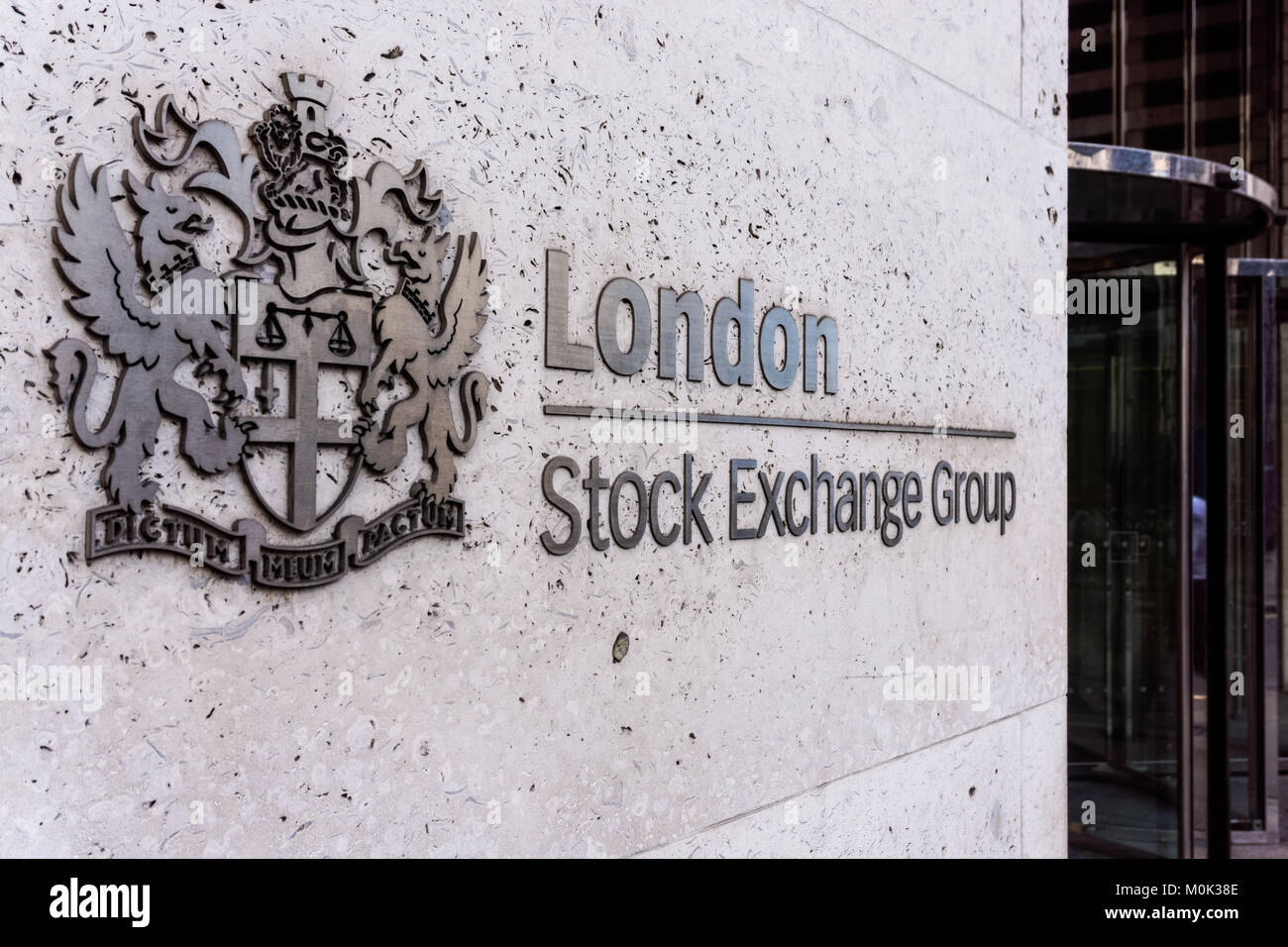 London Stock Exchange LSE in London, England Vereinigtes Königreich Großbritannien Stockfoto