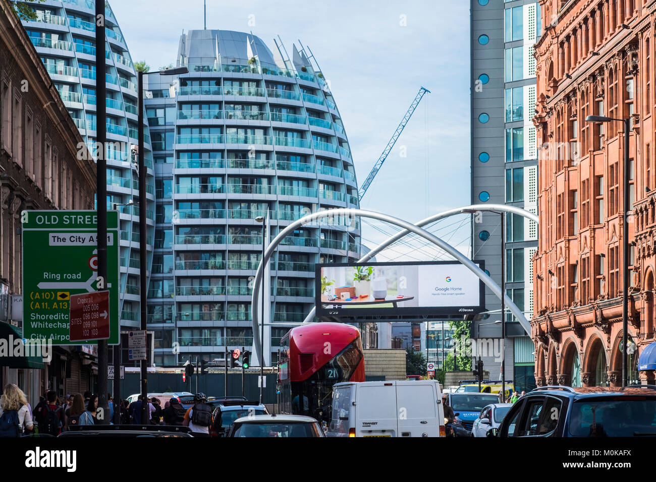 Alte Straße Kreisverkehr, London, England, U.K Stockfoto