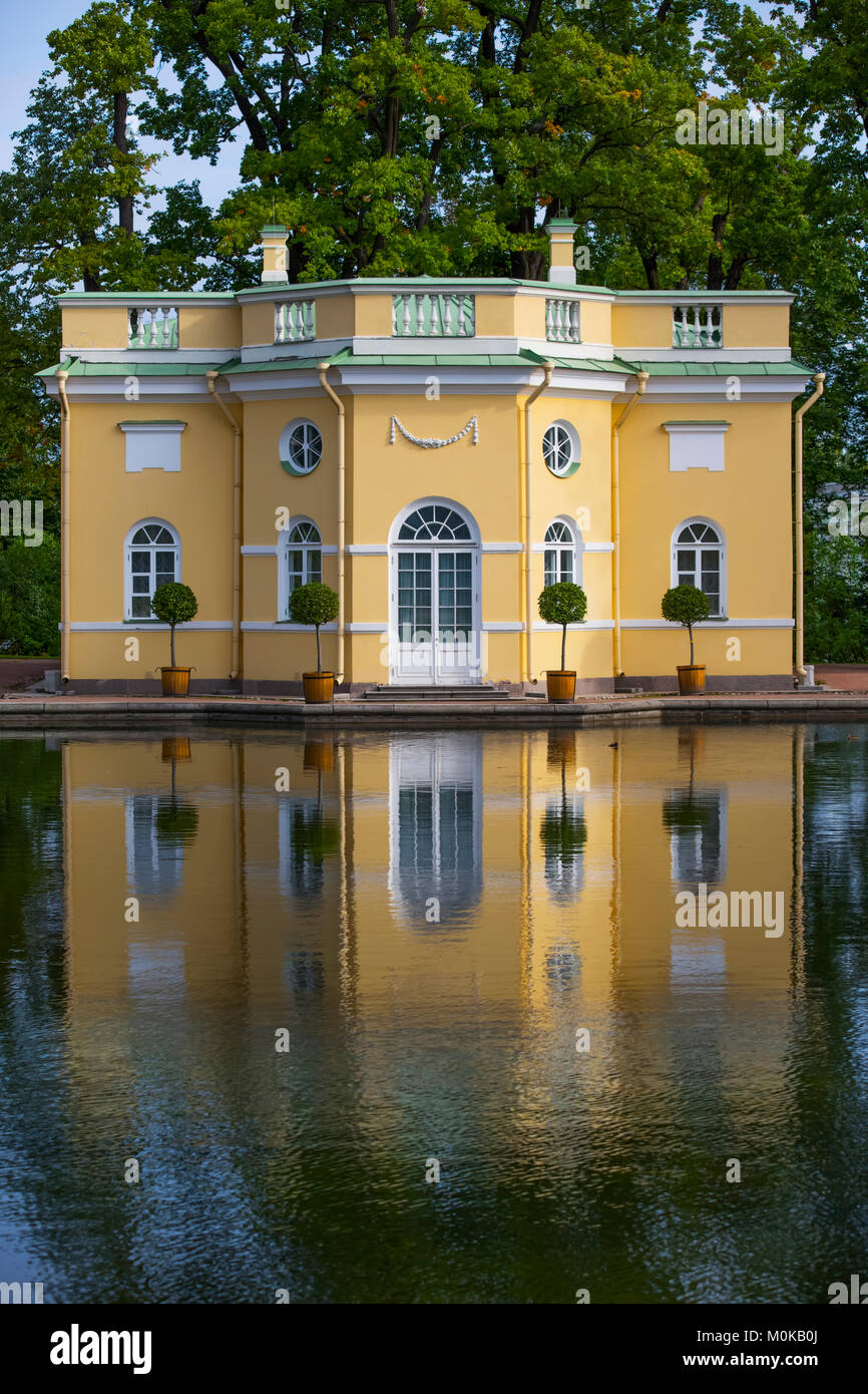 Obere Badehaus Pavillon; Zarskoje Selo, Pushkin, Rußland Stockfoto