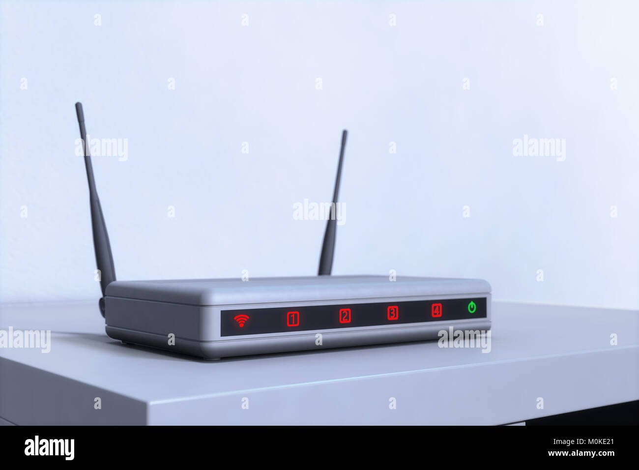 Ein W-LAN-Router Stockfoto